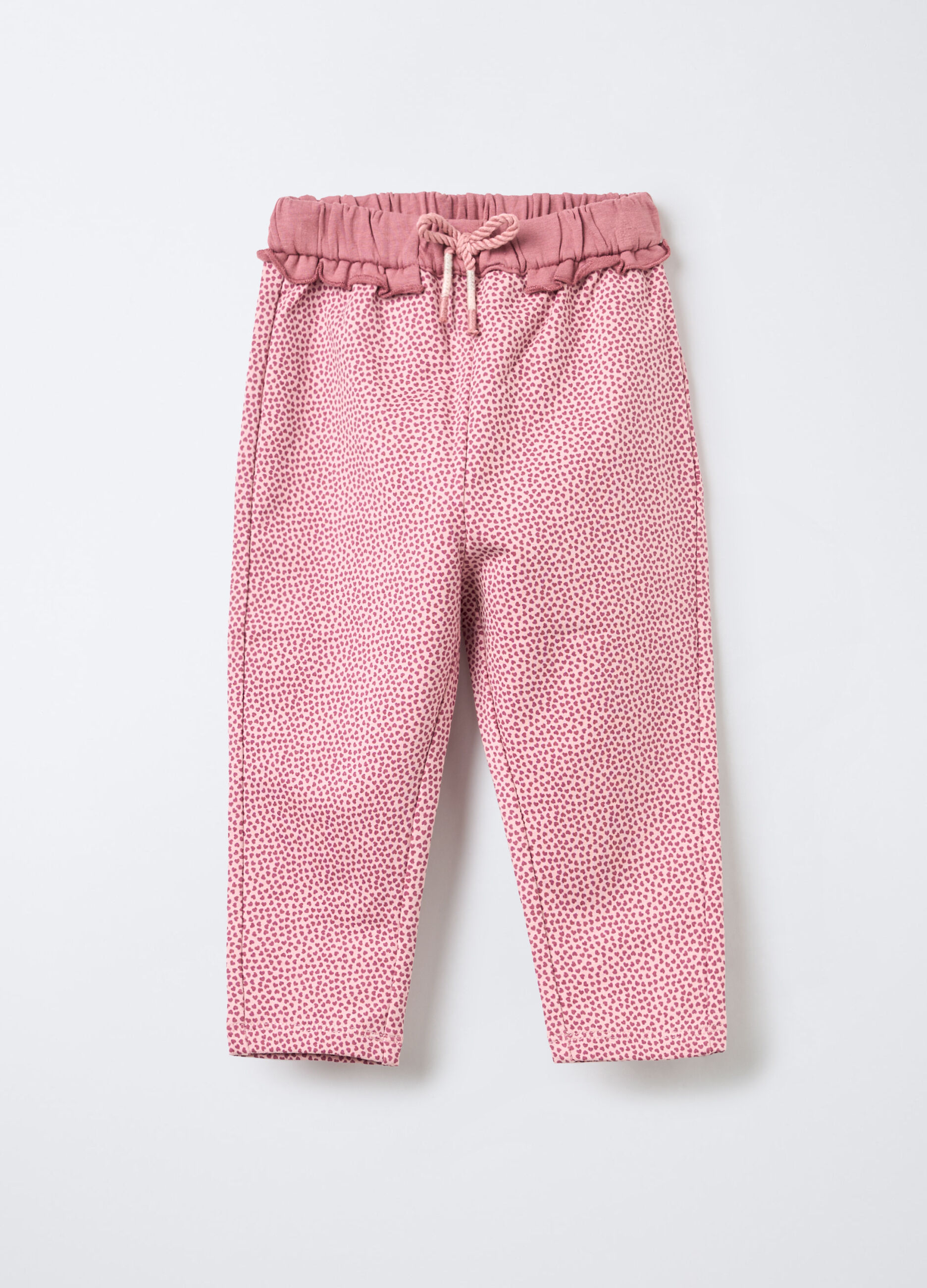 Jogger in cotone garzato stretch Fit Regular bimba_0