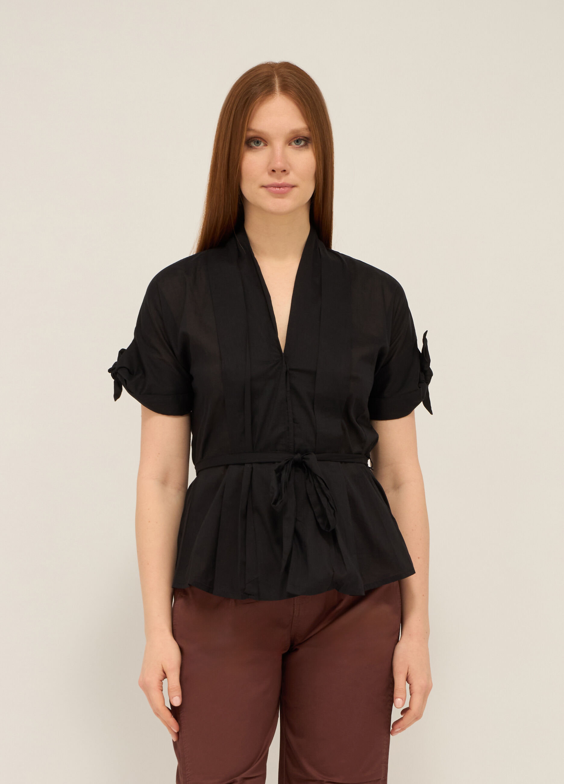 Blusa in puro cotone donna_0