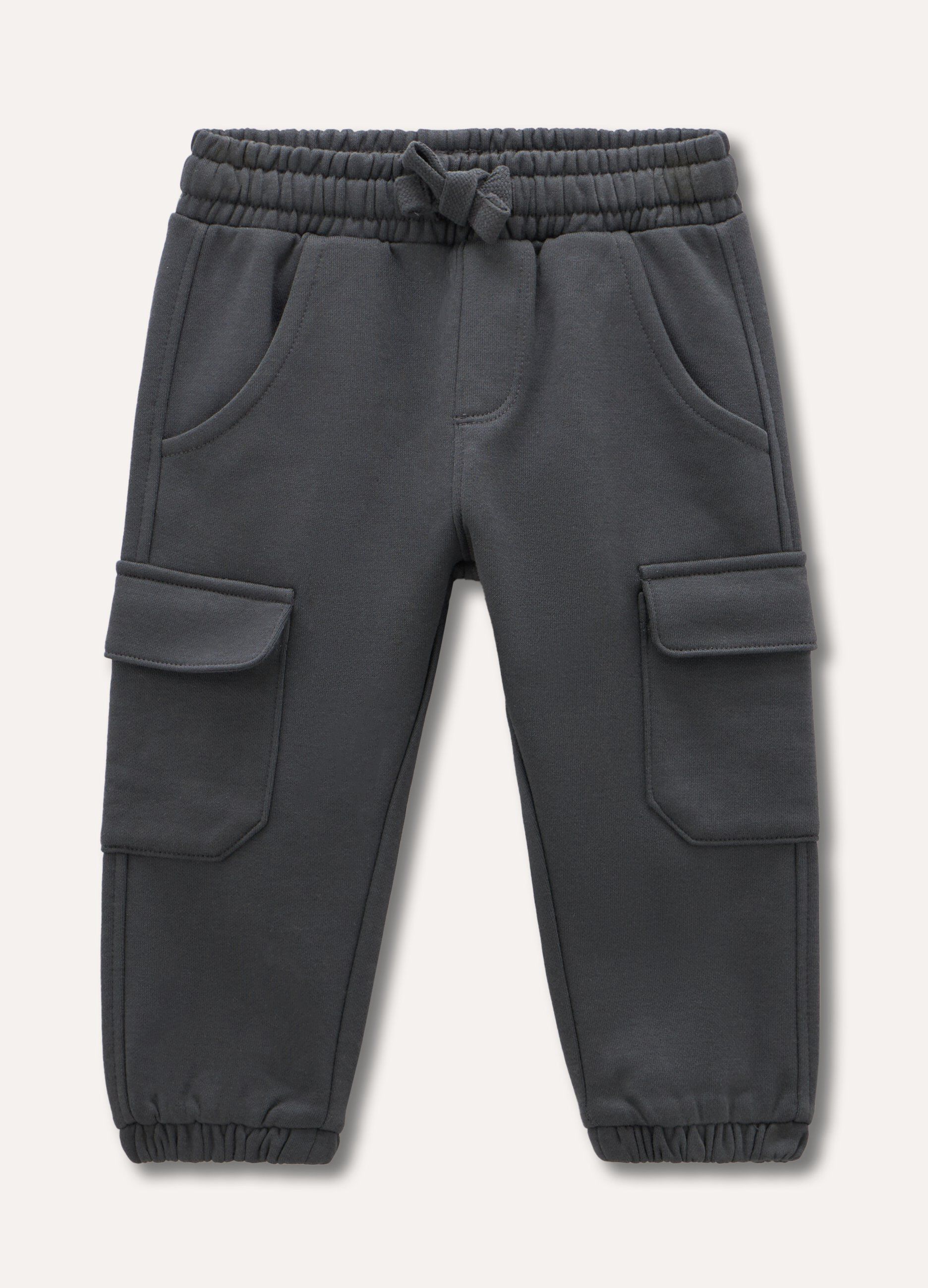 Joggers cargo in misto cotone neonato_0