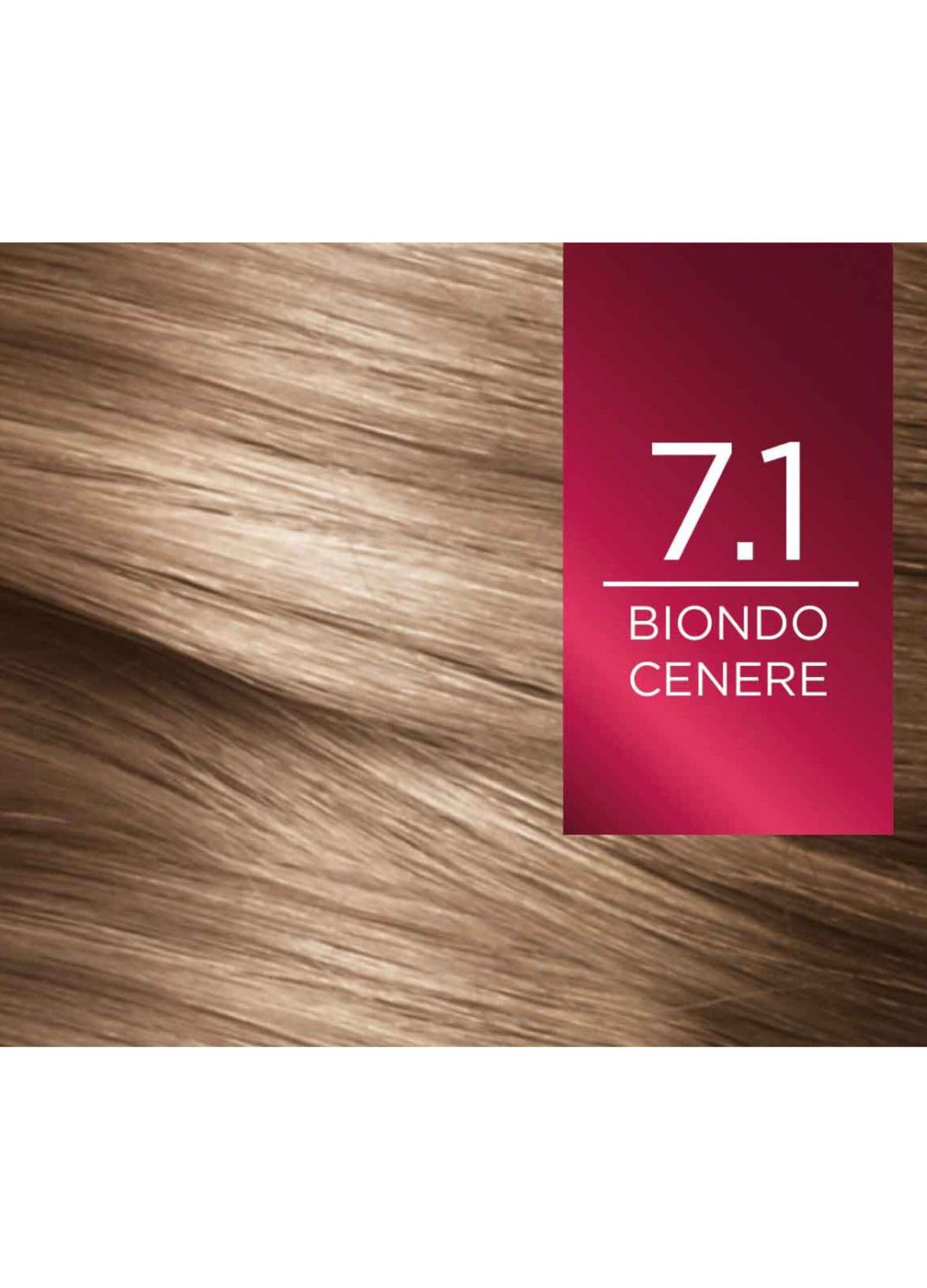 L'Oréal Paris Tinta Capelli Excellence, Copre i capelli bianchi, colore ricco, luminoso e a lunga durata, 7.1 Biondo Cenere.
