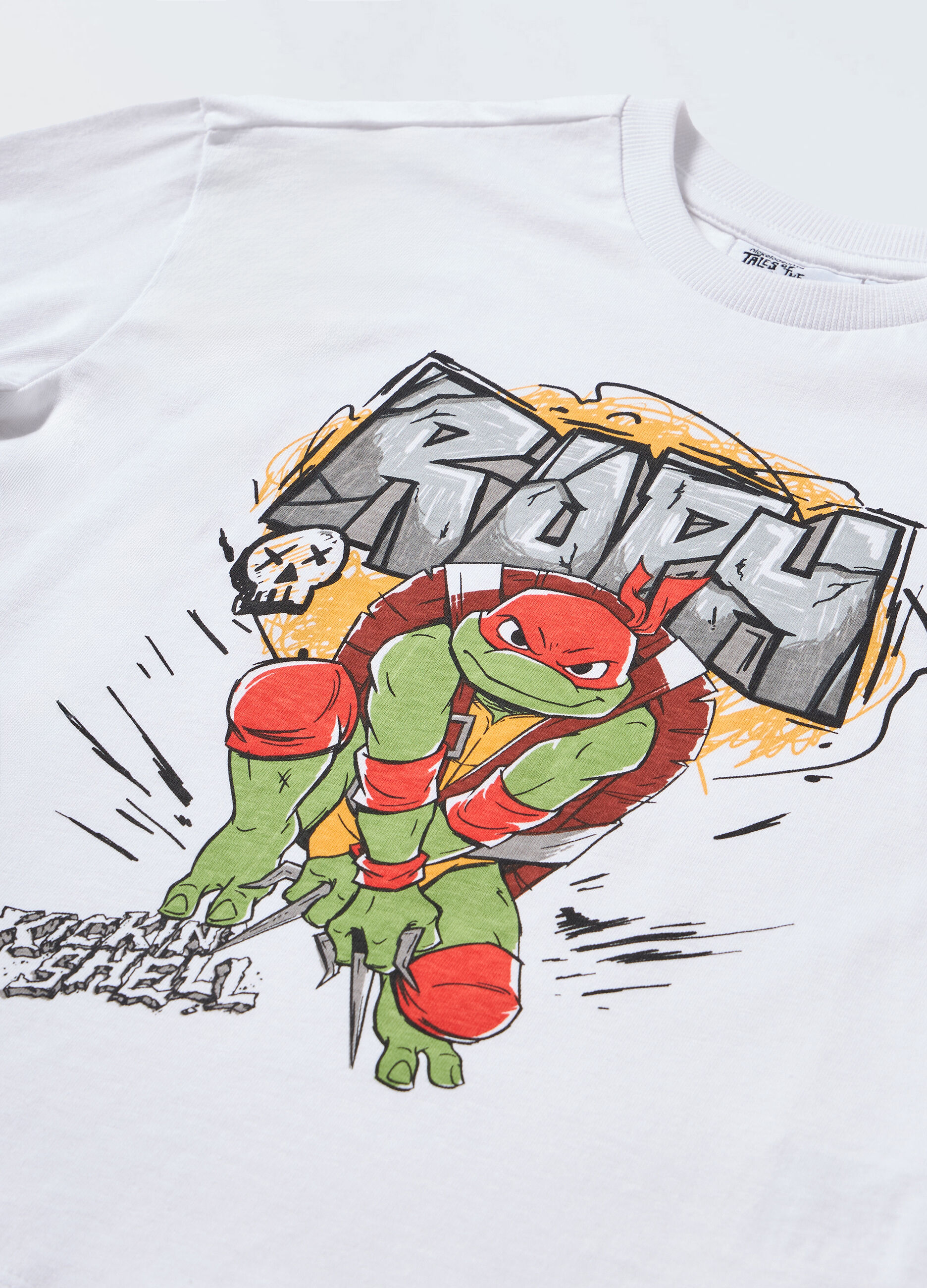T-shirt Tartarughe Ninja in jersey di puro cotone bambino_1