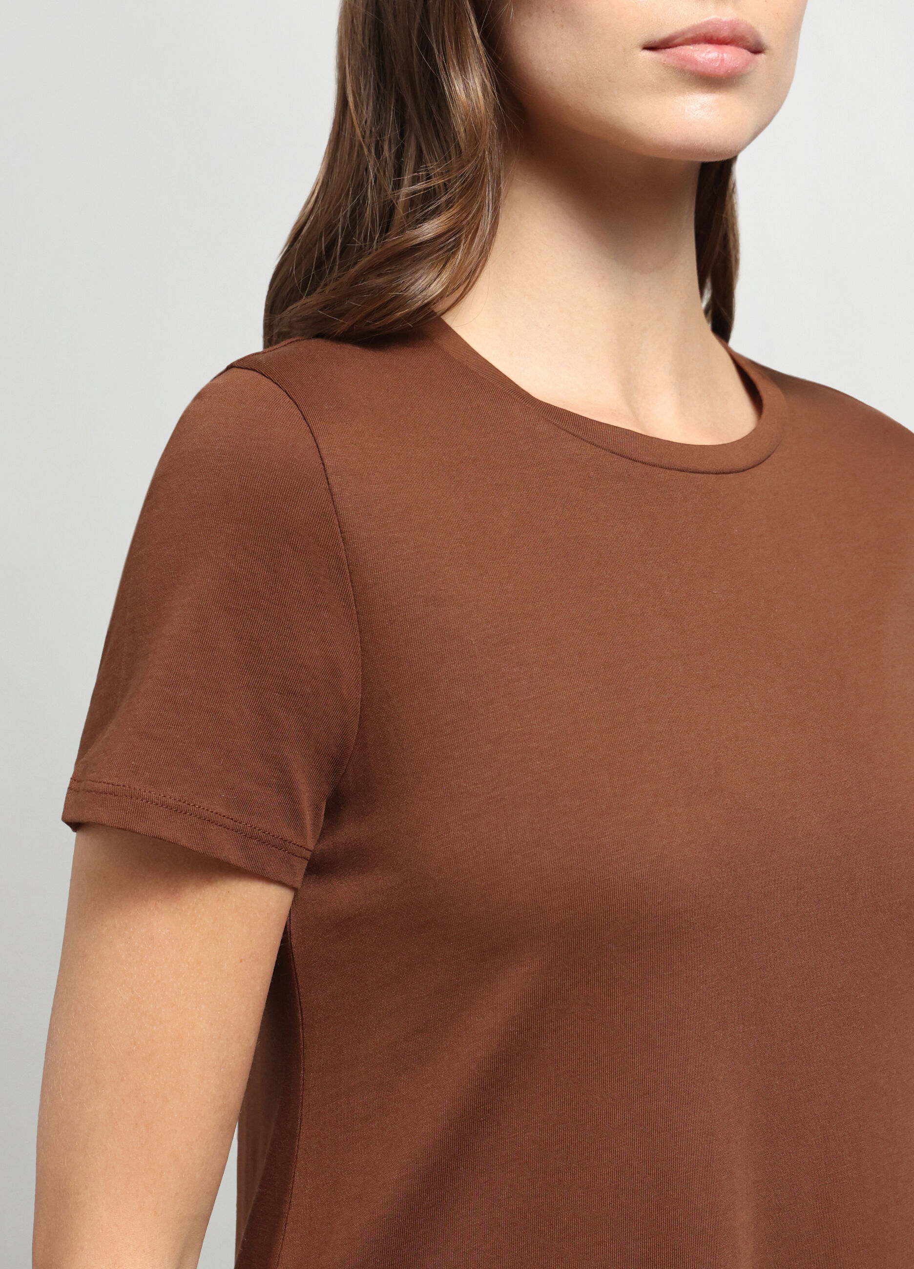 Abito lungo in jersey di puro cotone donna_2