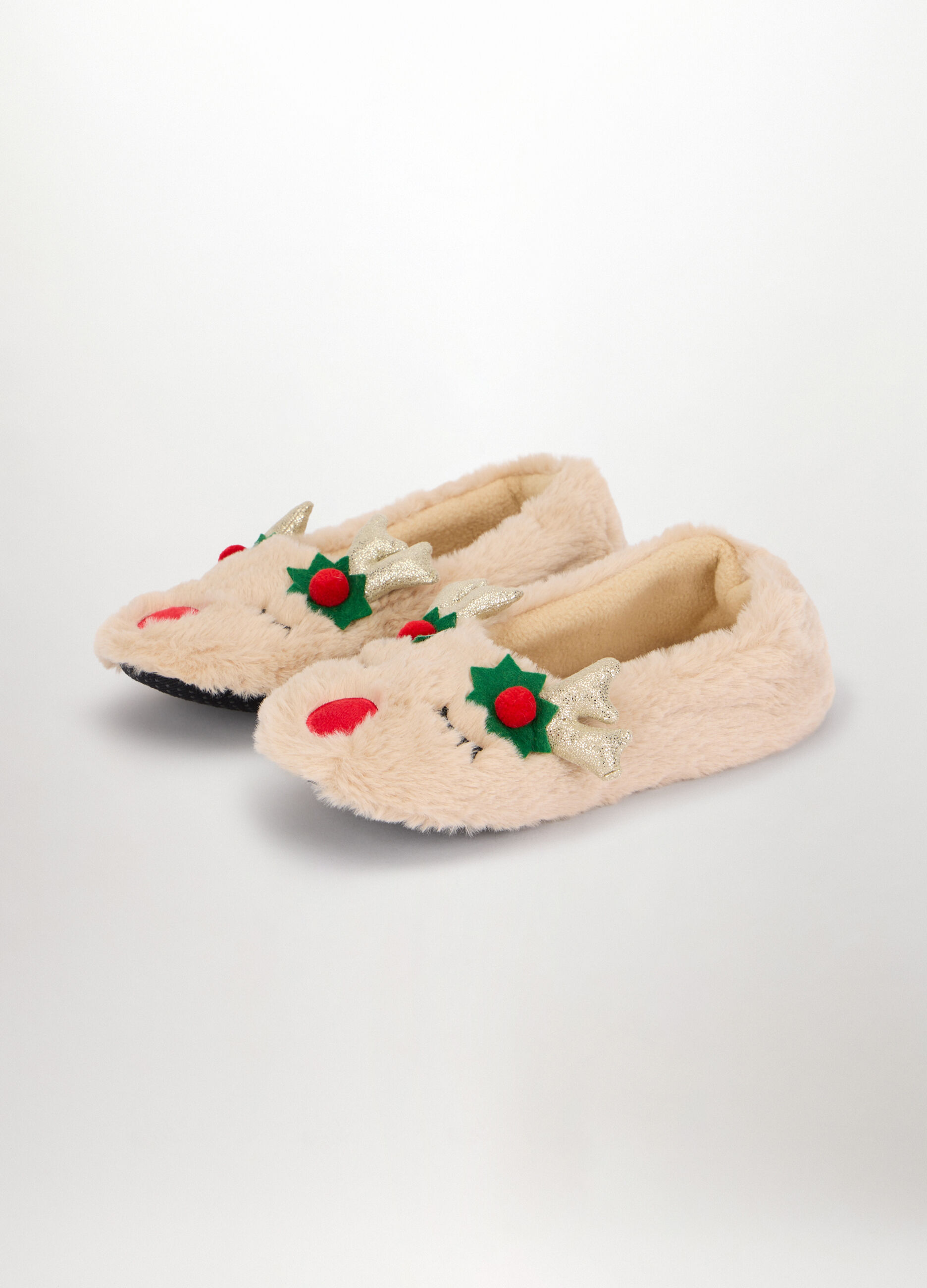 Pantofole in eco fur donna_1