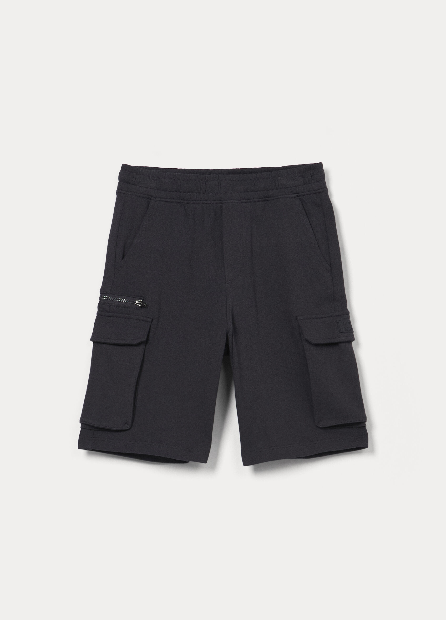 Shorts in french terry di puro cotone ragazzo_0