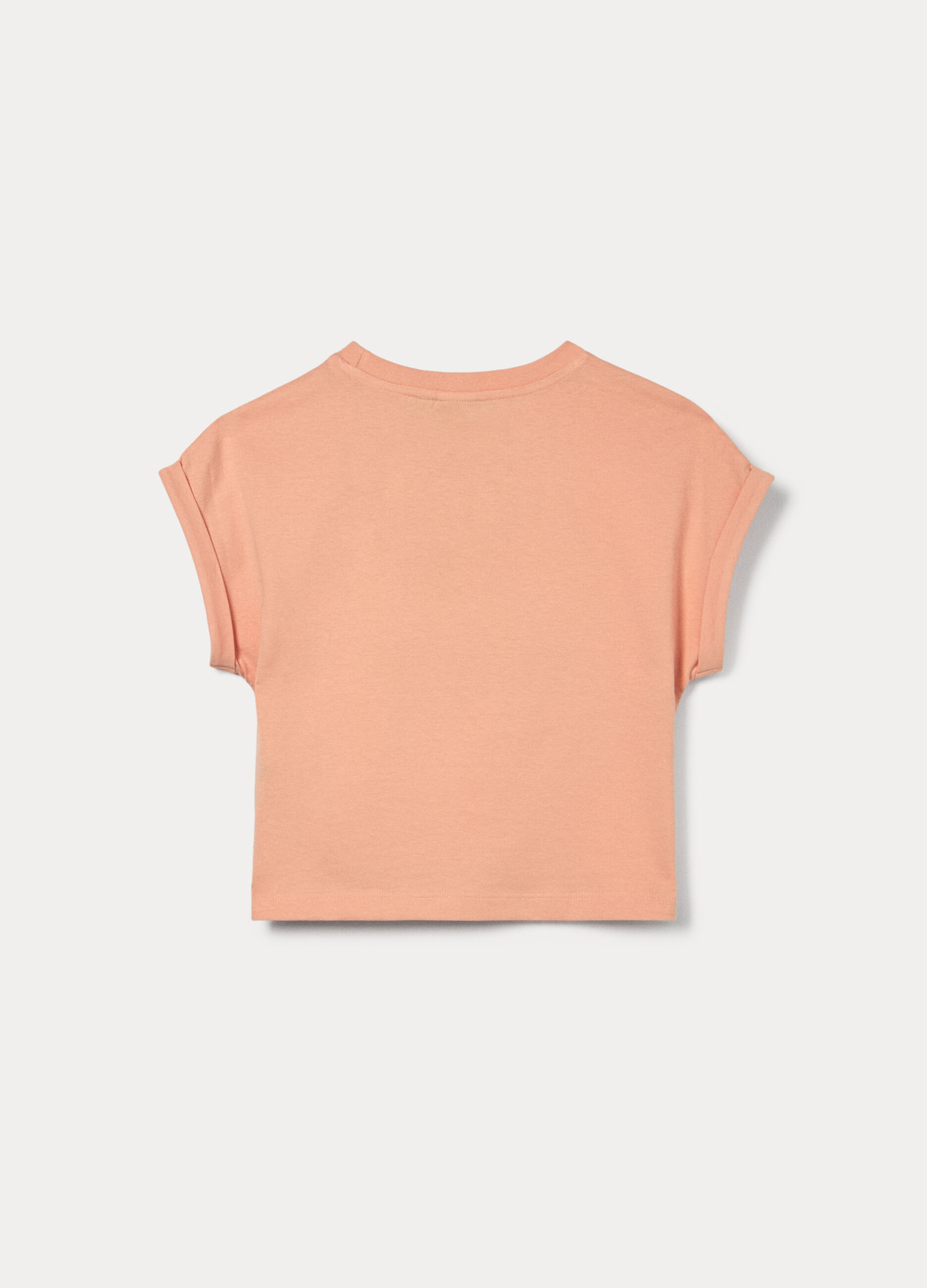 T-shirt kimono in jersey di puro cotone ragazza_1