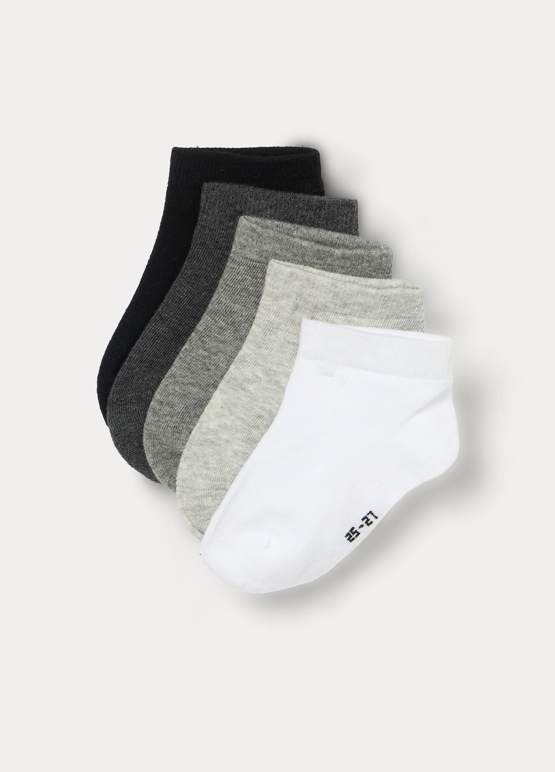 Pack 5 calze corte misto cotone _0