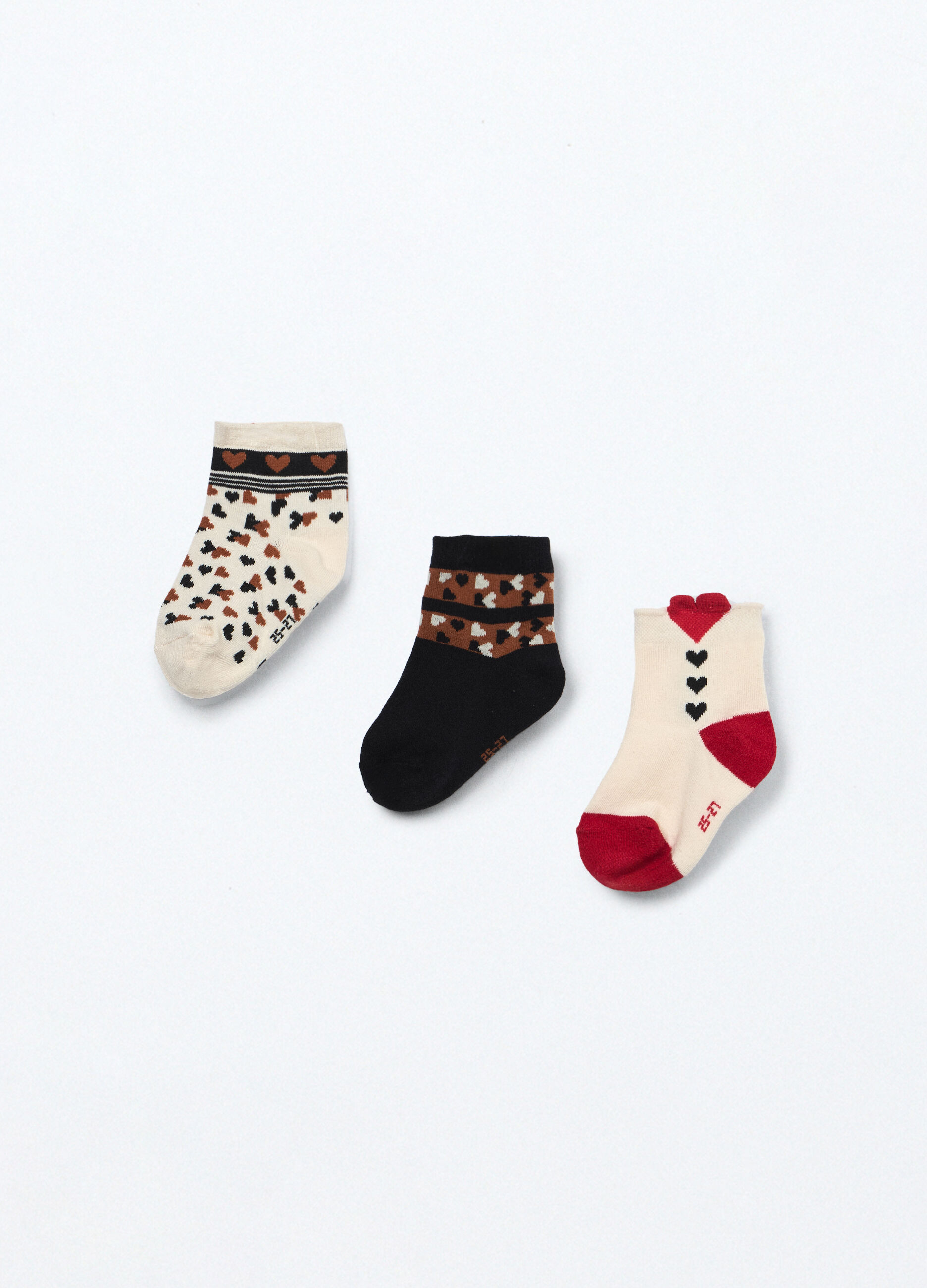 Pack 3 calze corte misto cotone bambina_1