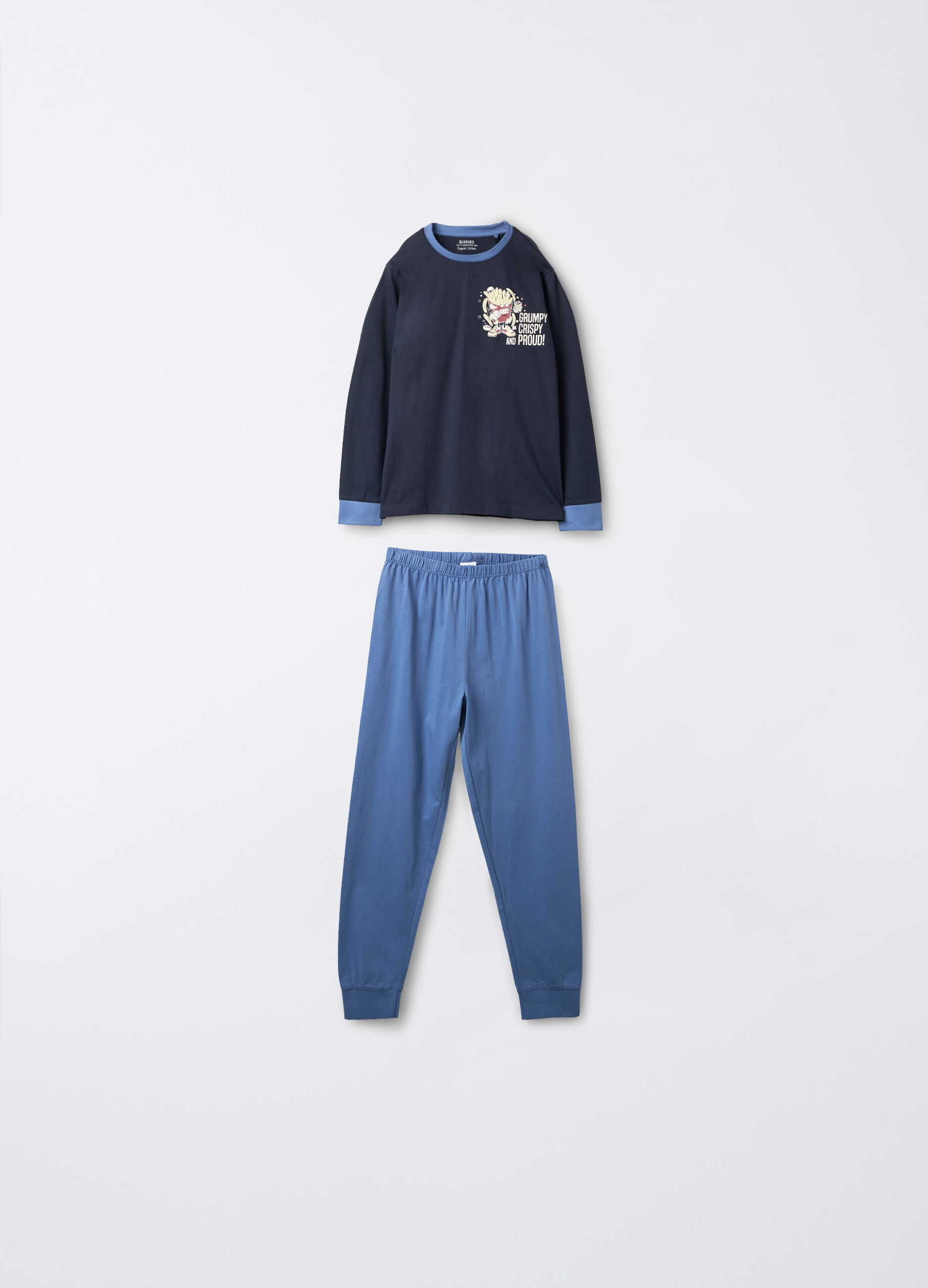 Set pigiama lungo in jersey di puro cotone ragazzo_0