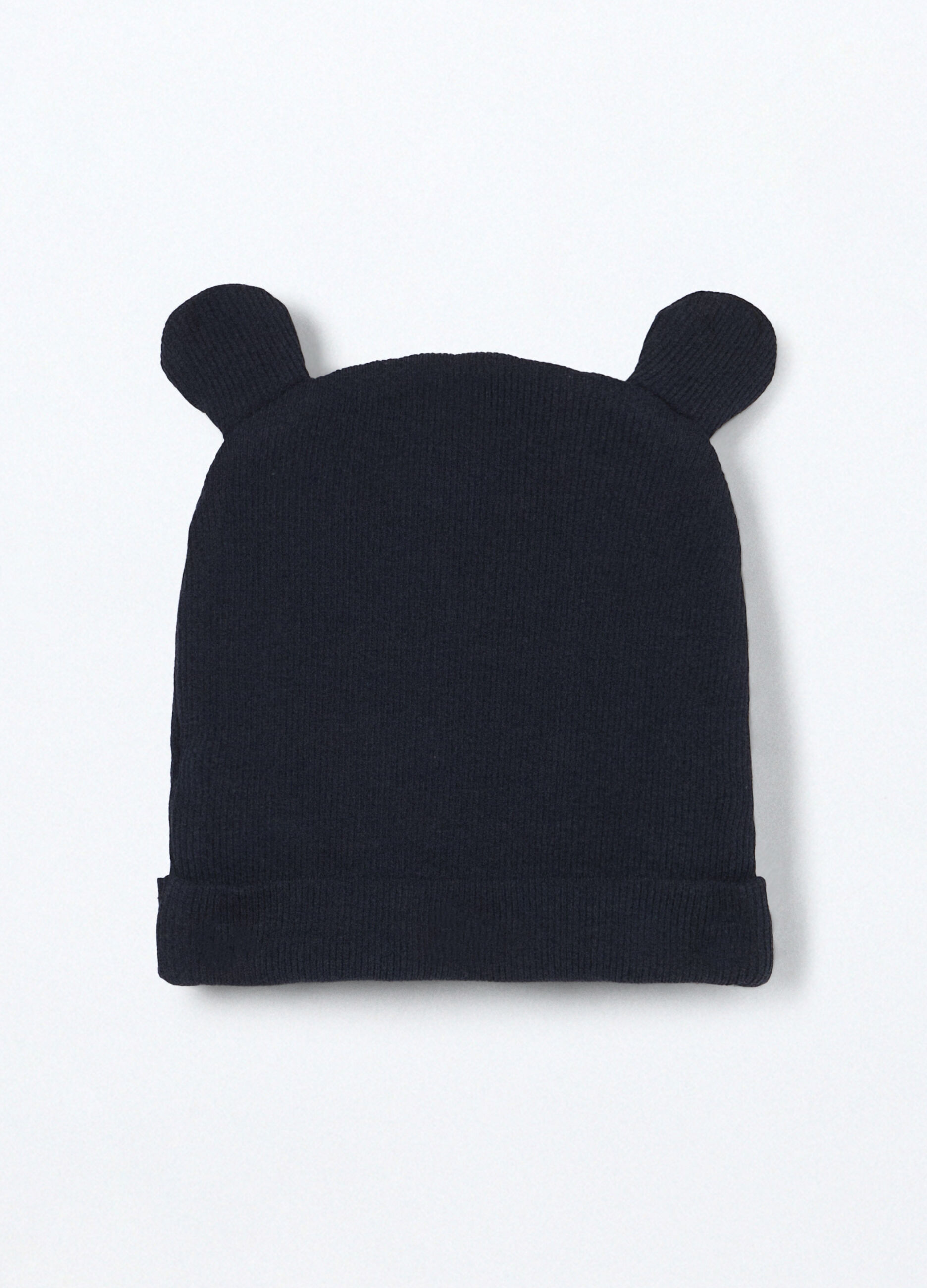 Berretto in costina misto cotone neonato_1