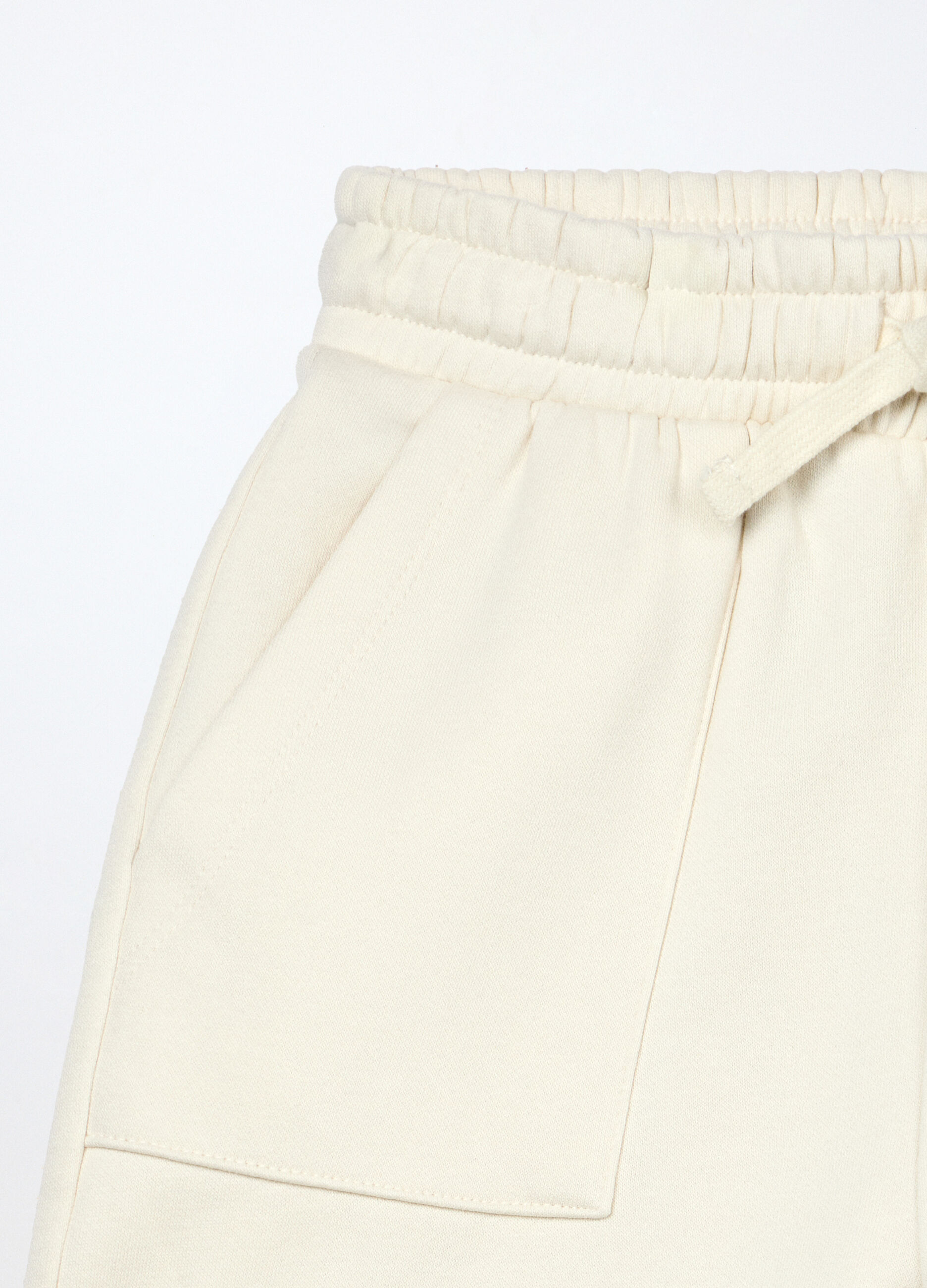 Pantaloni cargo in misto cotone fleece ragazza_2