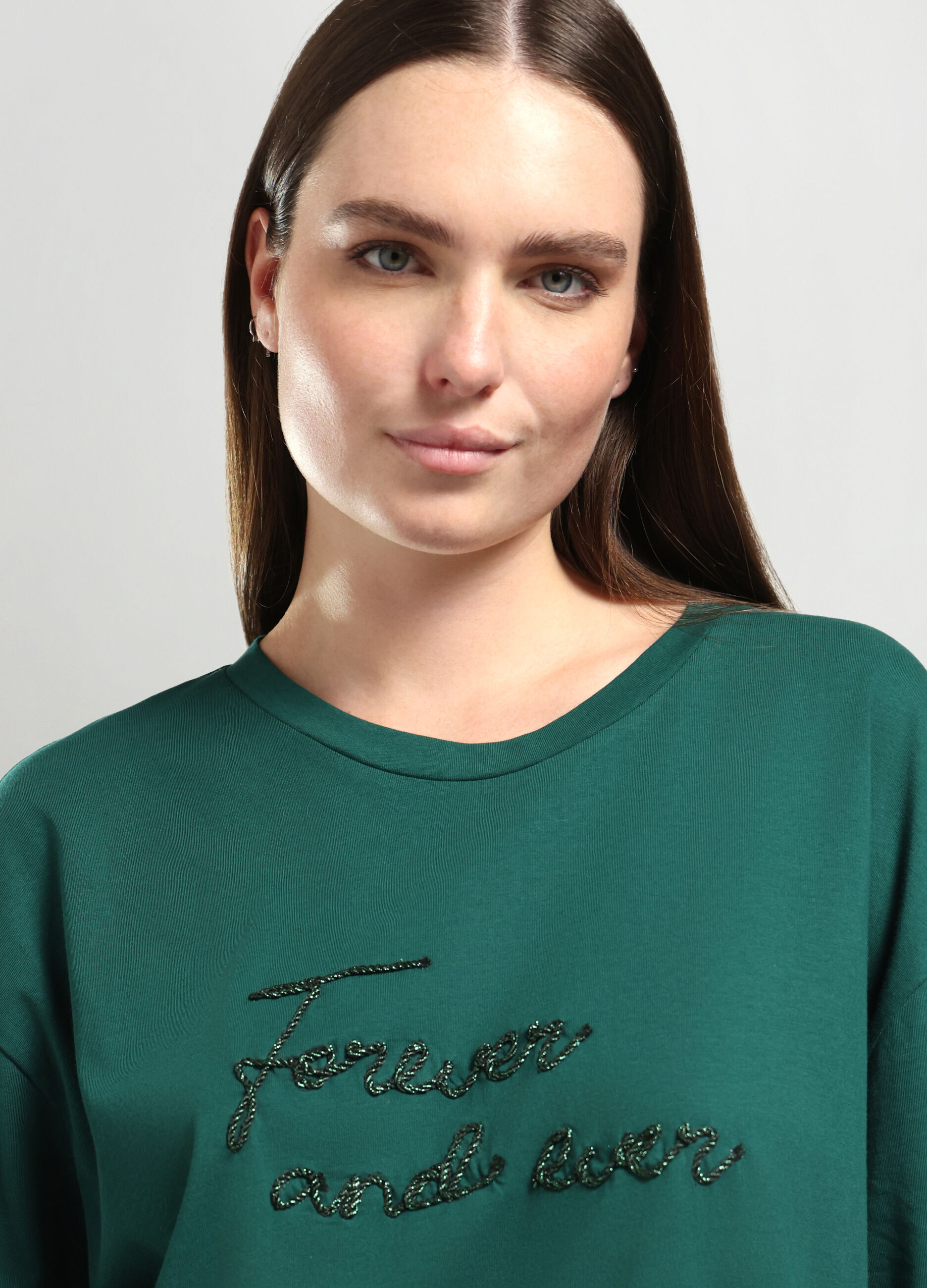 T-shirt in jersey di puro cotone donna curvy_2