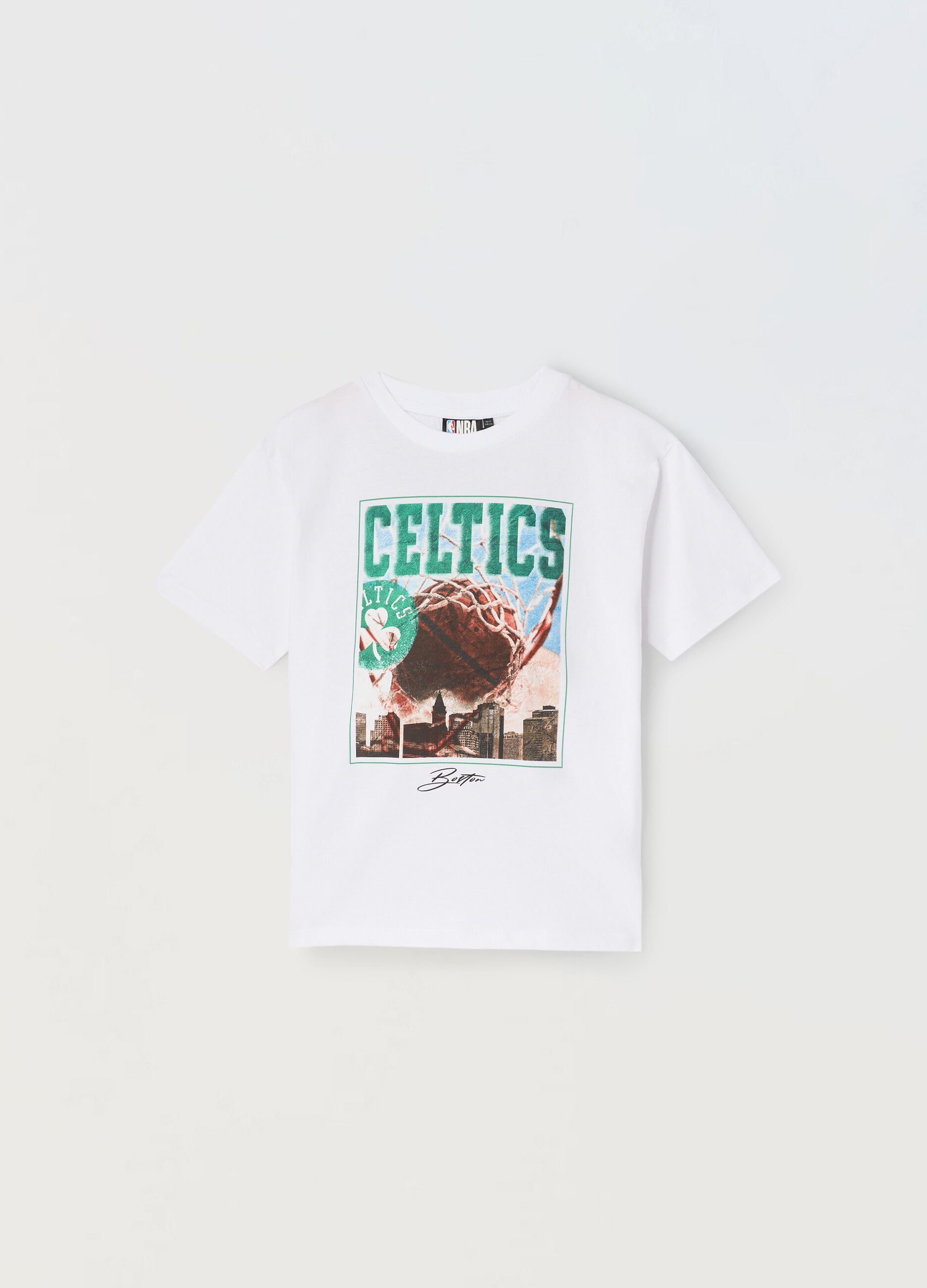 T-shirt NBA a maniche corte in puro cotone ragazzo_0