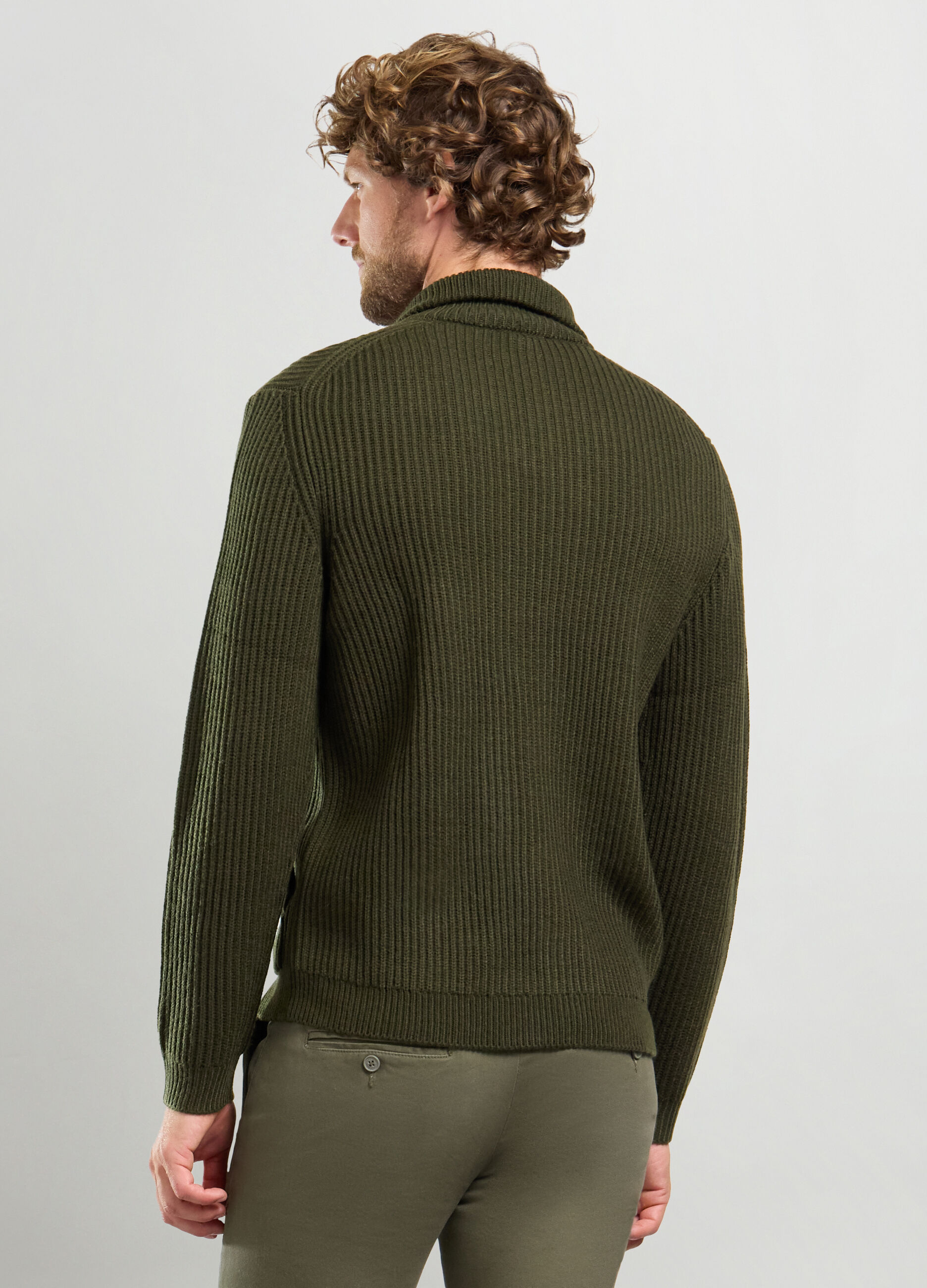 Maglione lupetto full zip a costa inglese uomo_1