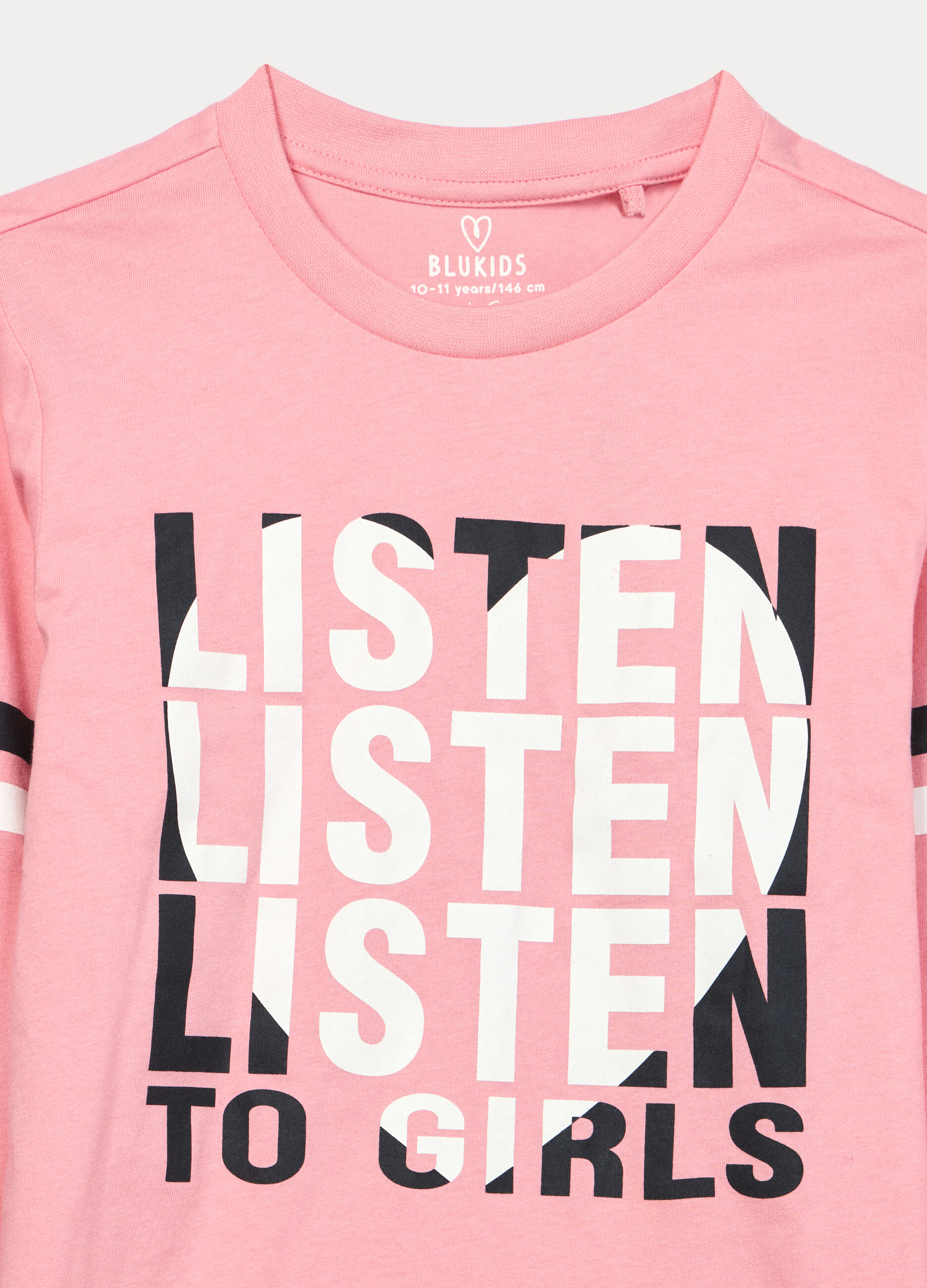 Set pigiama lungo in jersey di puro cotone ragazza_2