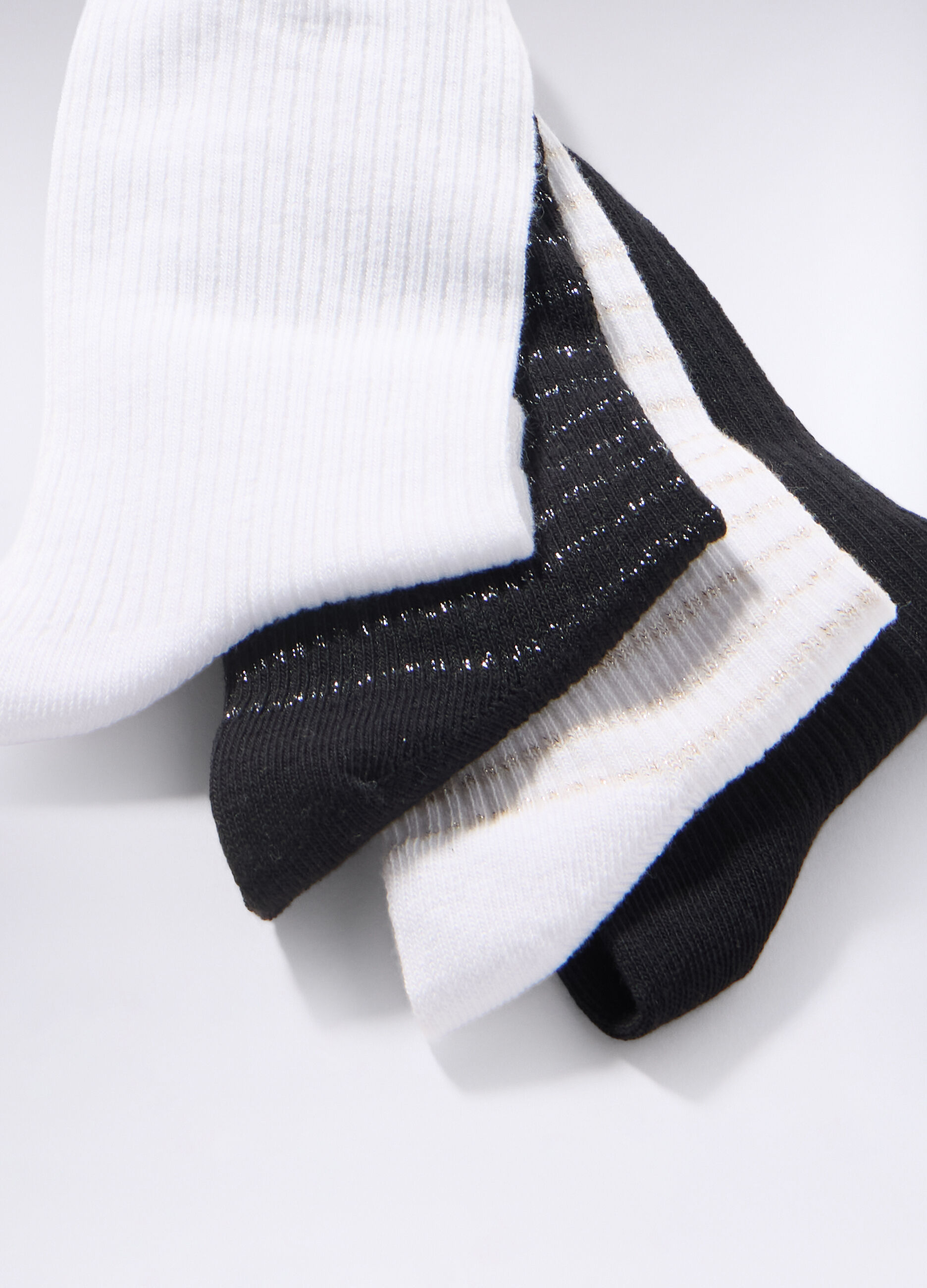 Pack 4 calze corte misto cotone donna_1