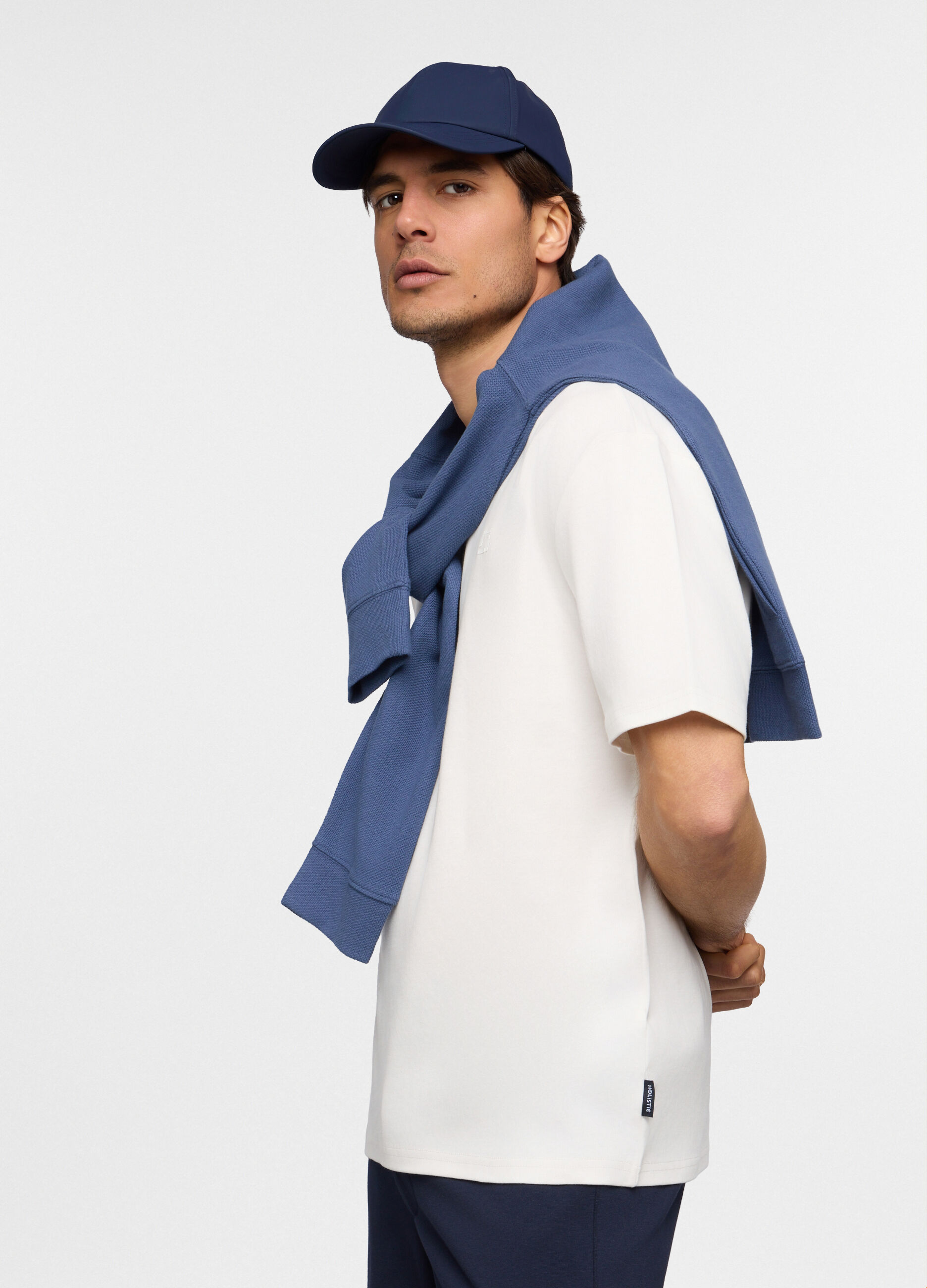 T-shirt girocollo oversize in cotone uomo_0