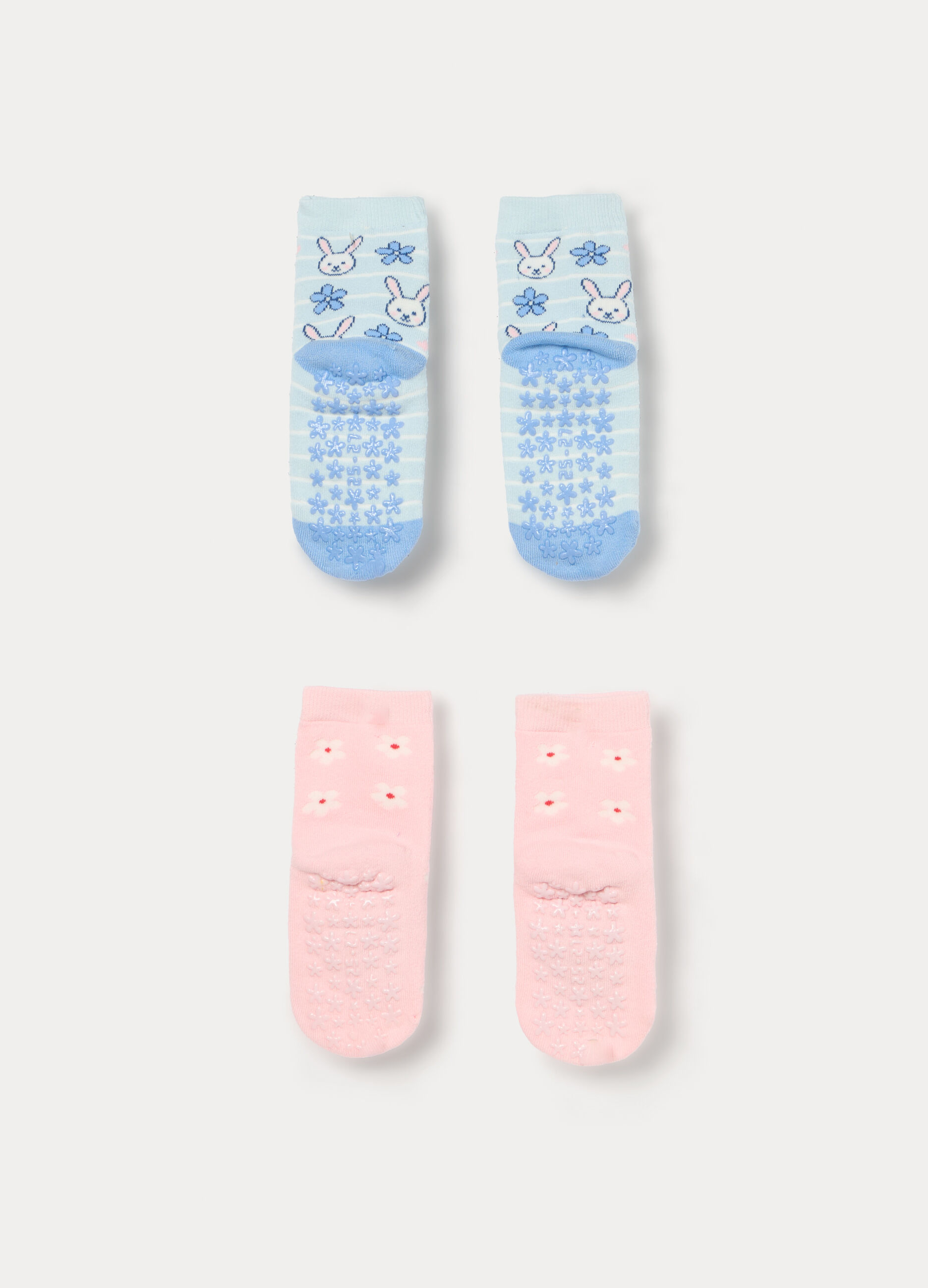 Pack 2 calze antiscivolo in spugna _1