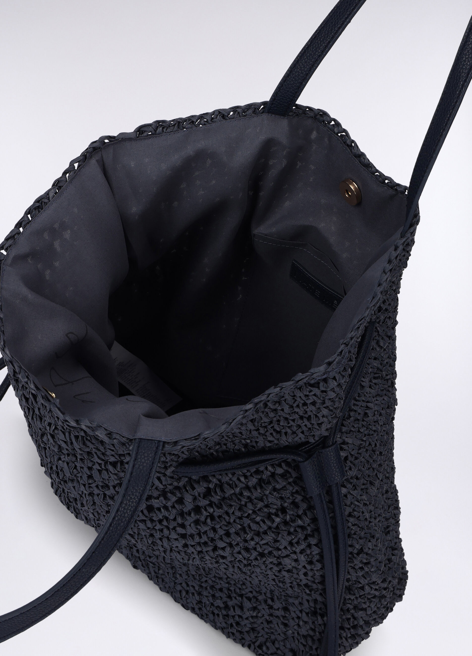 Borsa a spalla in carta tessile donna_2