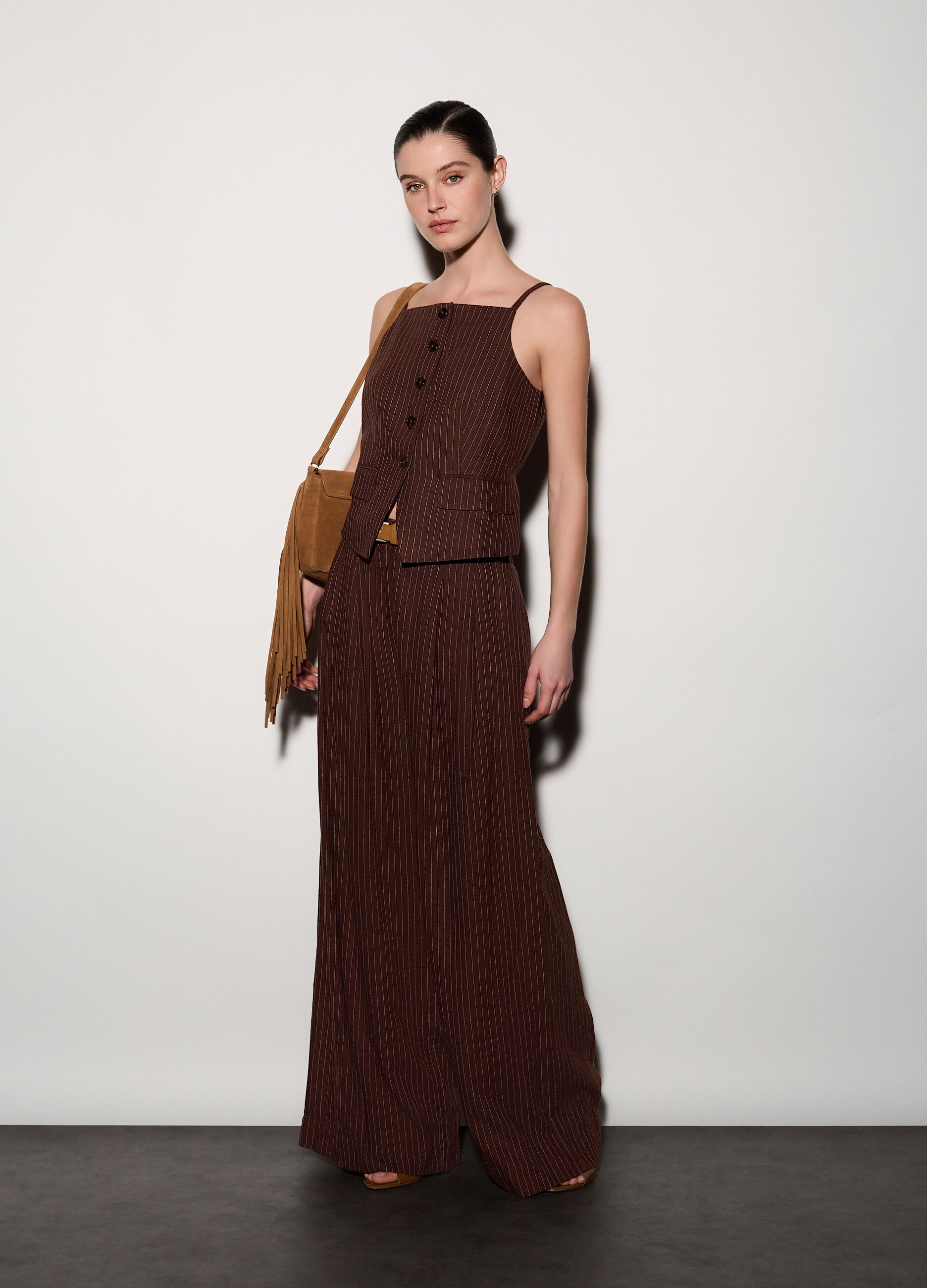 Gilet con scollo dritto donna_0