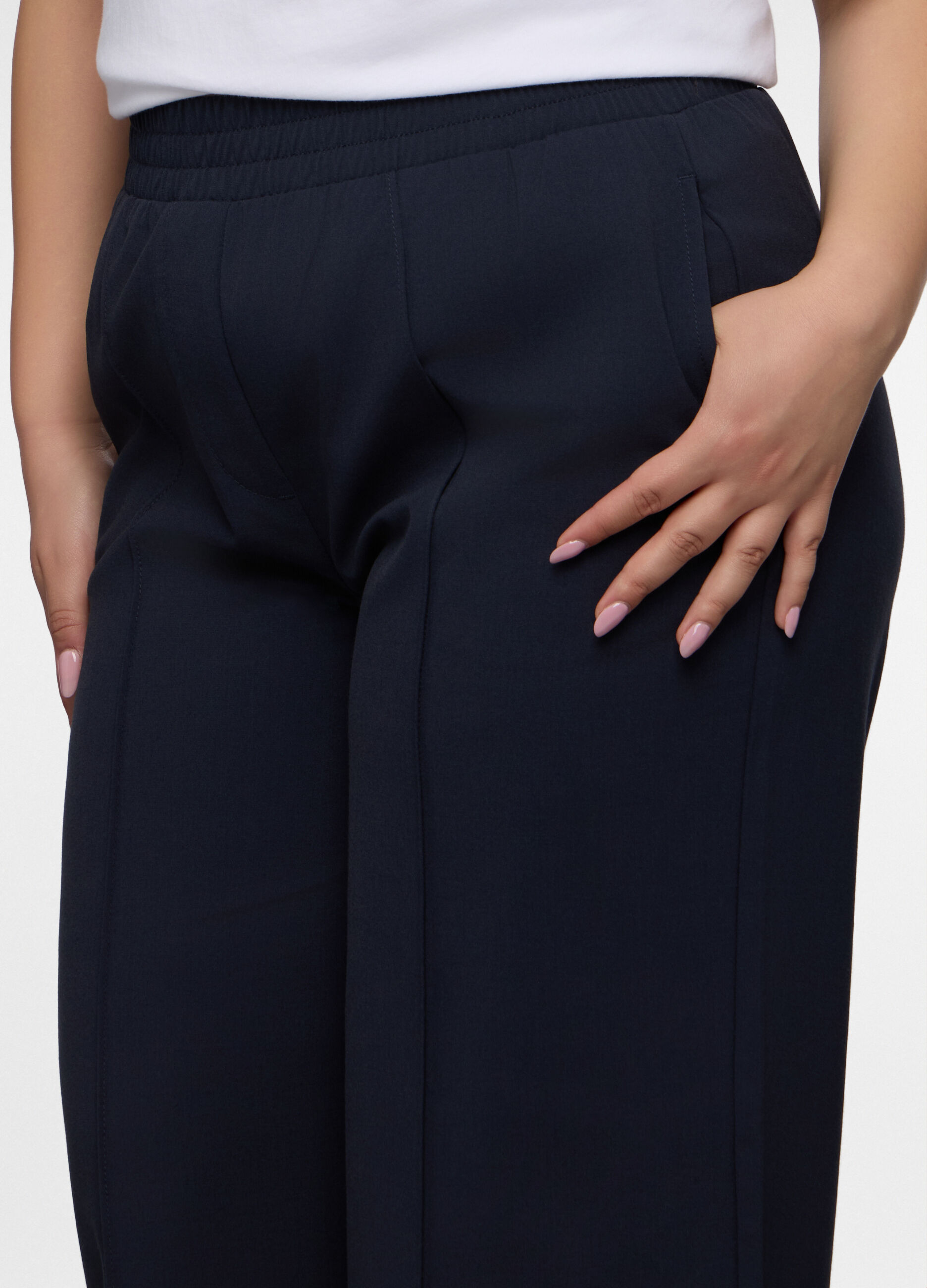 Pantaloni Fit Regular in poli viscosa donna curvy_2