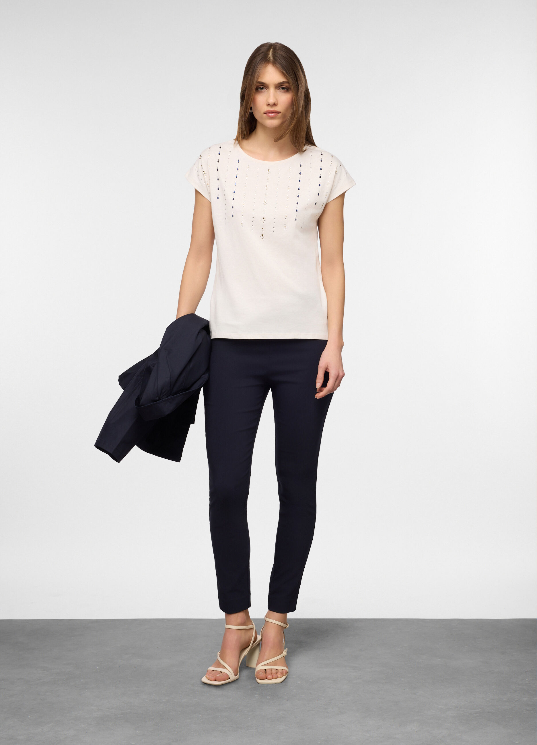 T-shirt girocollo donna_0