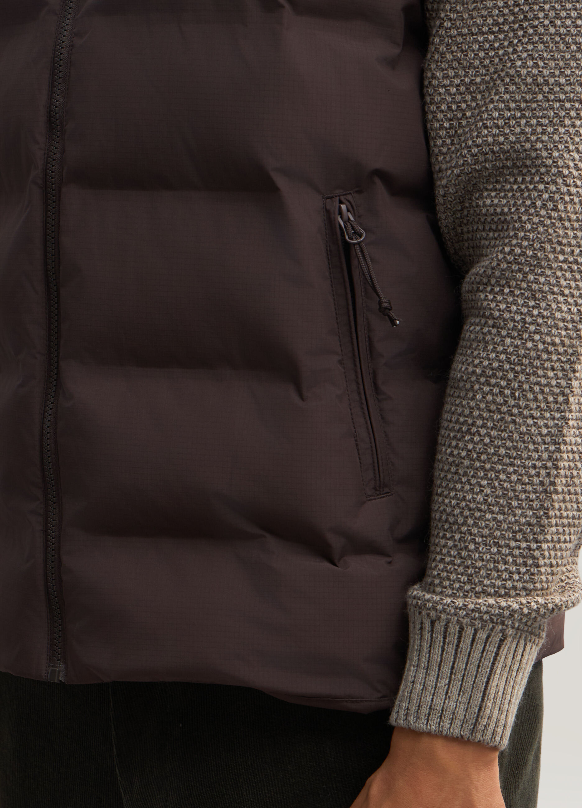 Gilet imbottito in tessuto tecnico uomo_2