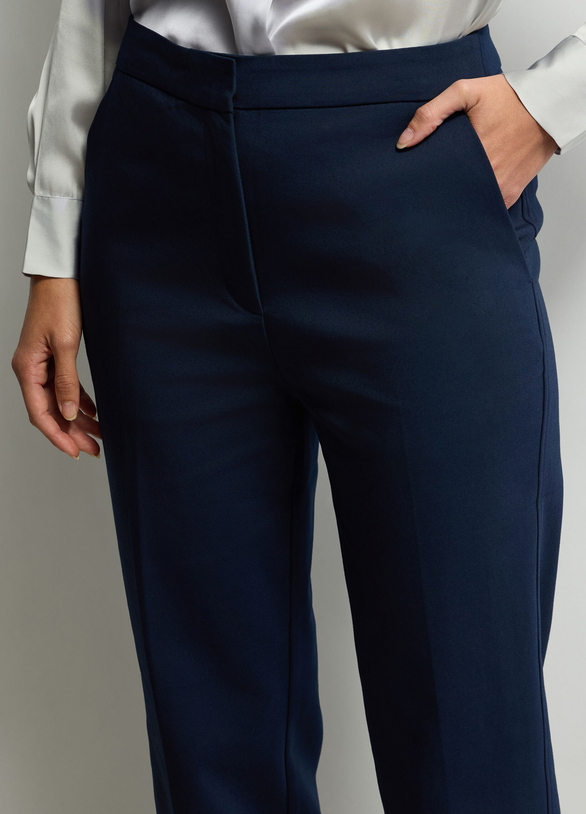 Pantaloni chino Fit Regular misto cotone stretch _3
