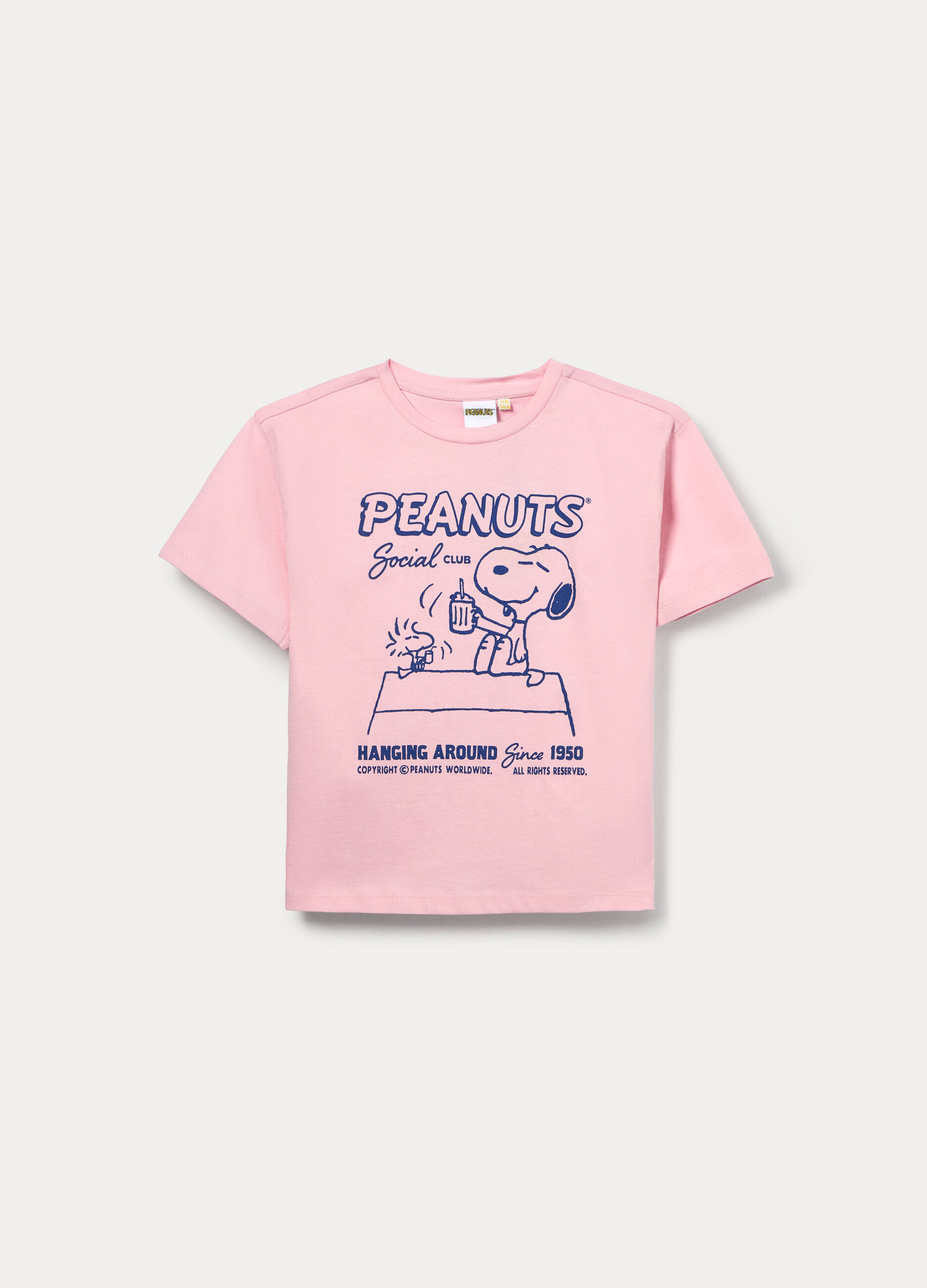 T-shirt Peanuts in jersey di puro cotone ragazza_0