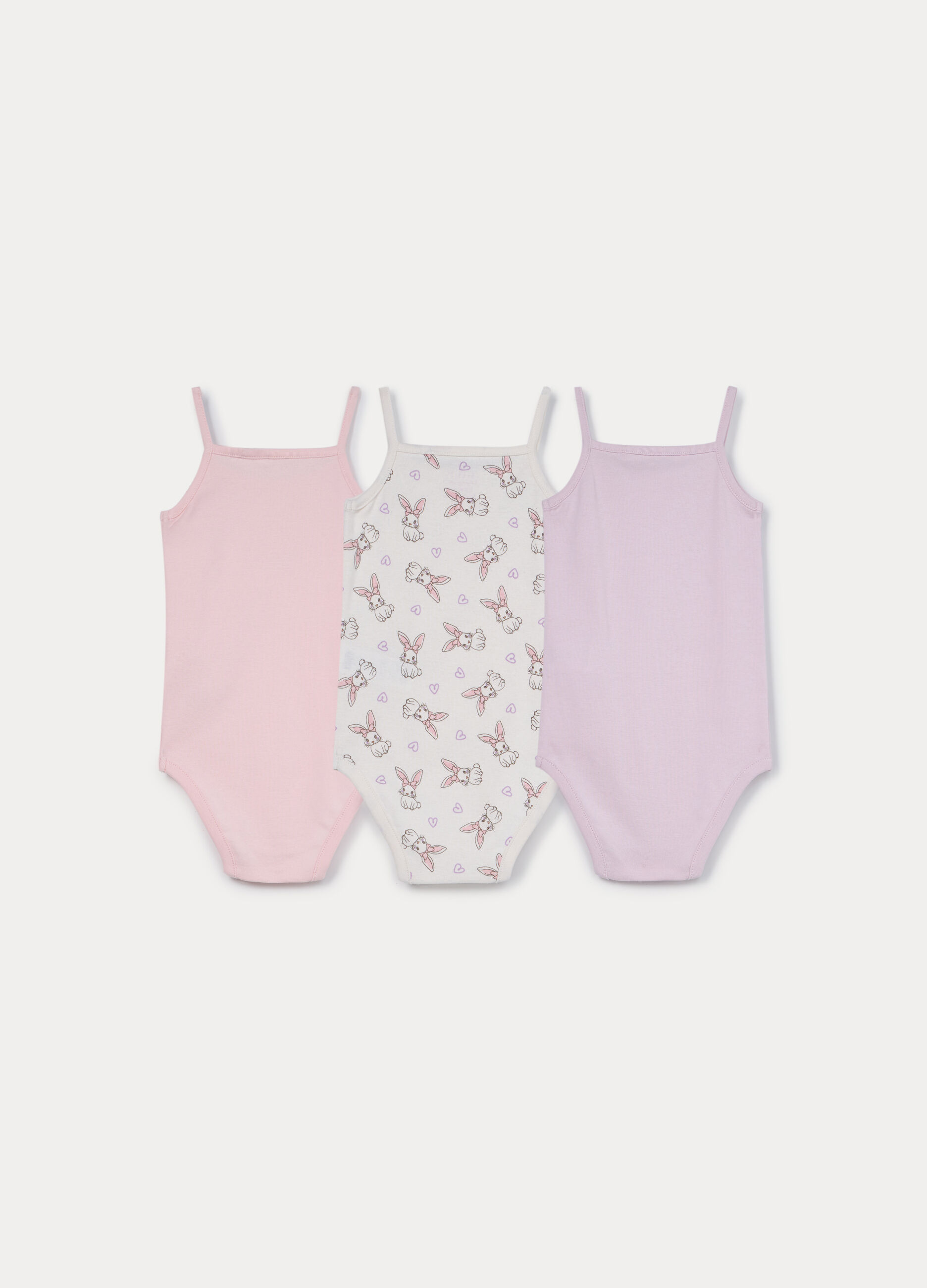 Pack 3 body in costina di puro cotone _1