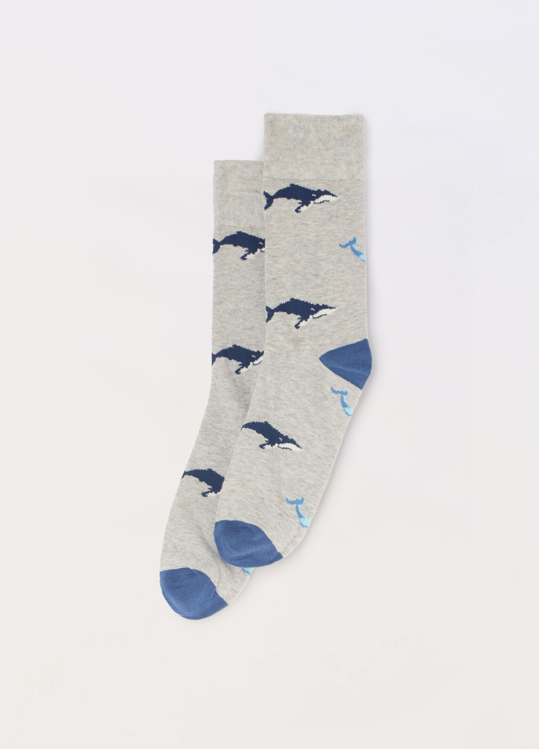 Calze corte in cotone stretch a fantasia uomo_0