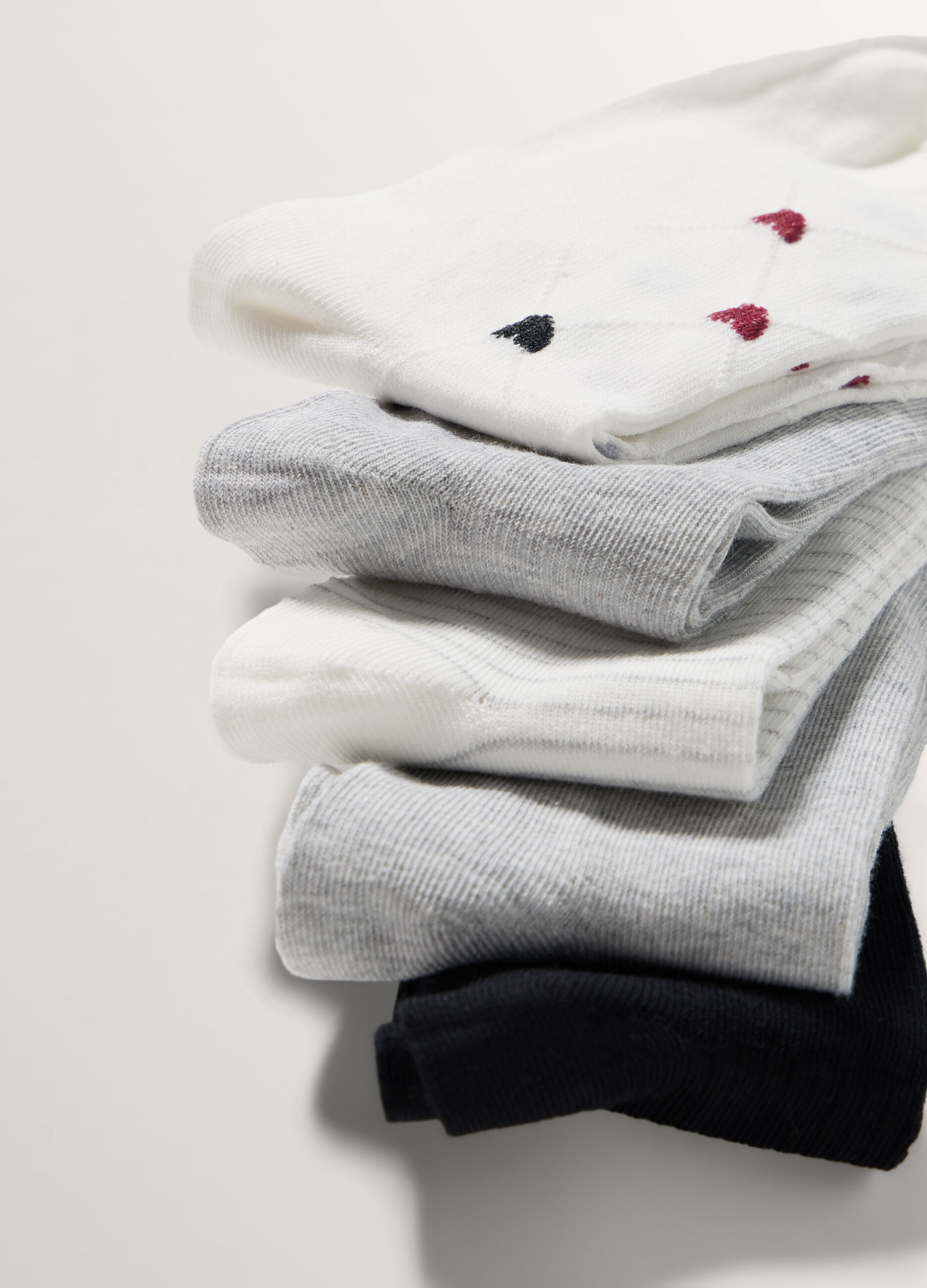 Pack 5 calze in misto cotone stretch donna _1