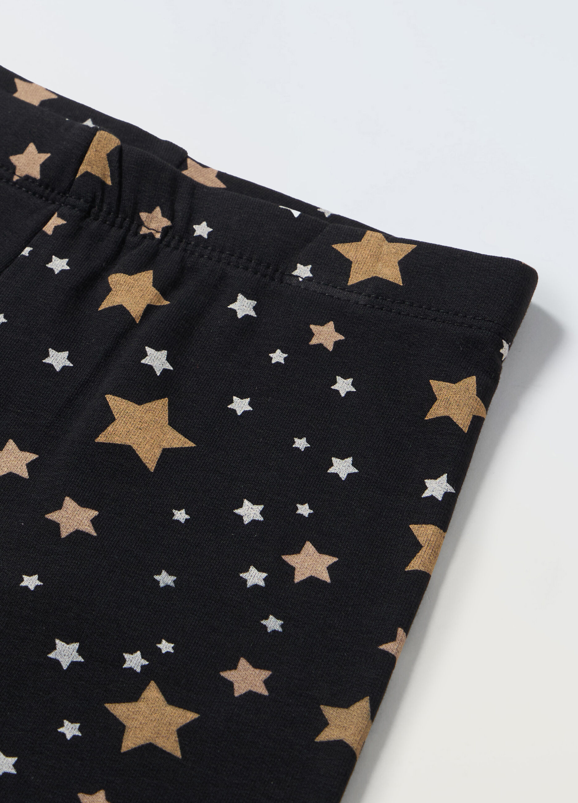 Leggings in french terry stretch bambina_1