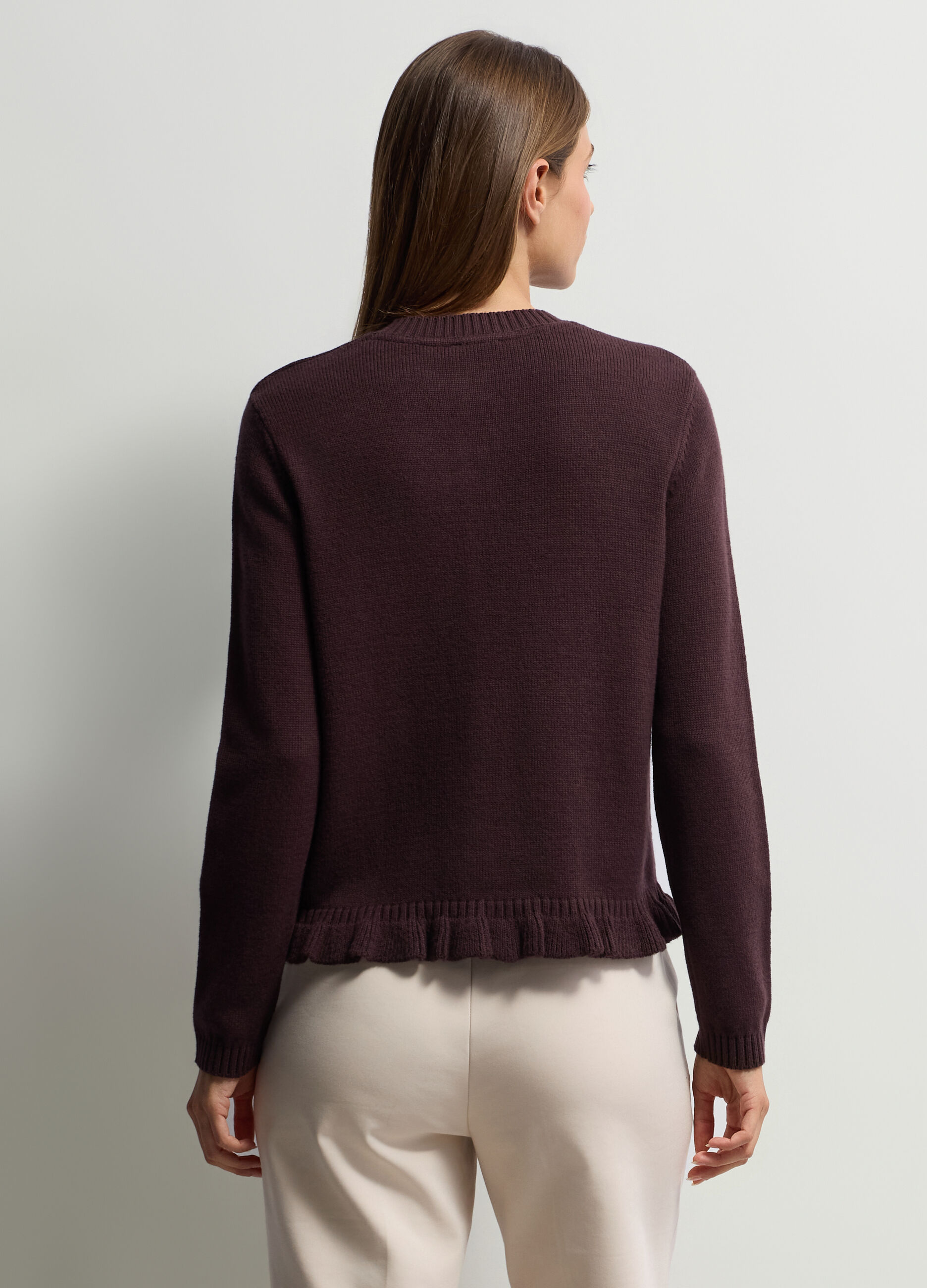 Cardigan girocollo operato donna_1