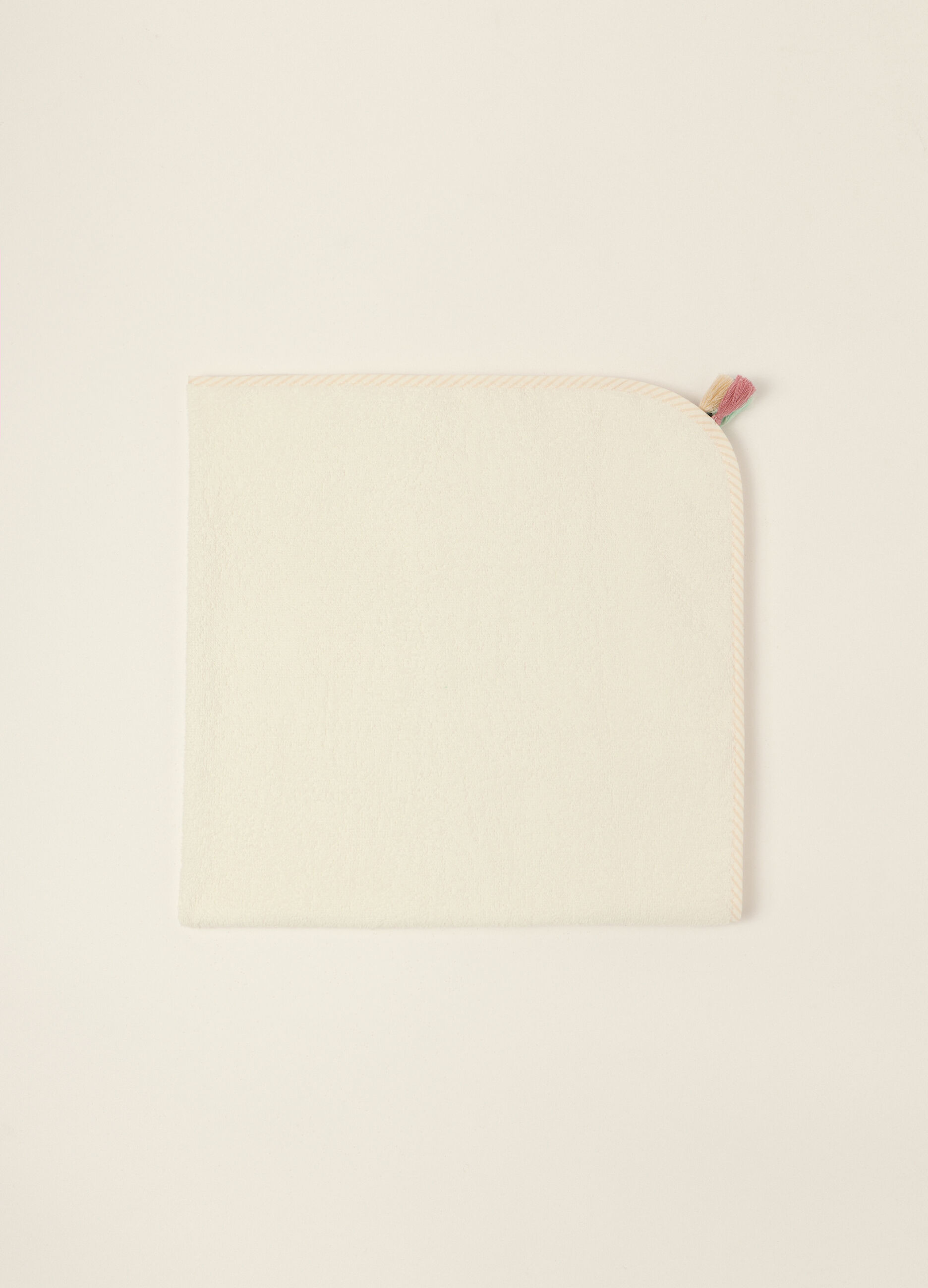 Accappatoio bianco in puro cotone con motivo a orsetti_1