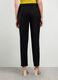 Pantaloni in twill di misto viscosa stretch donna_1