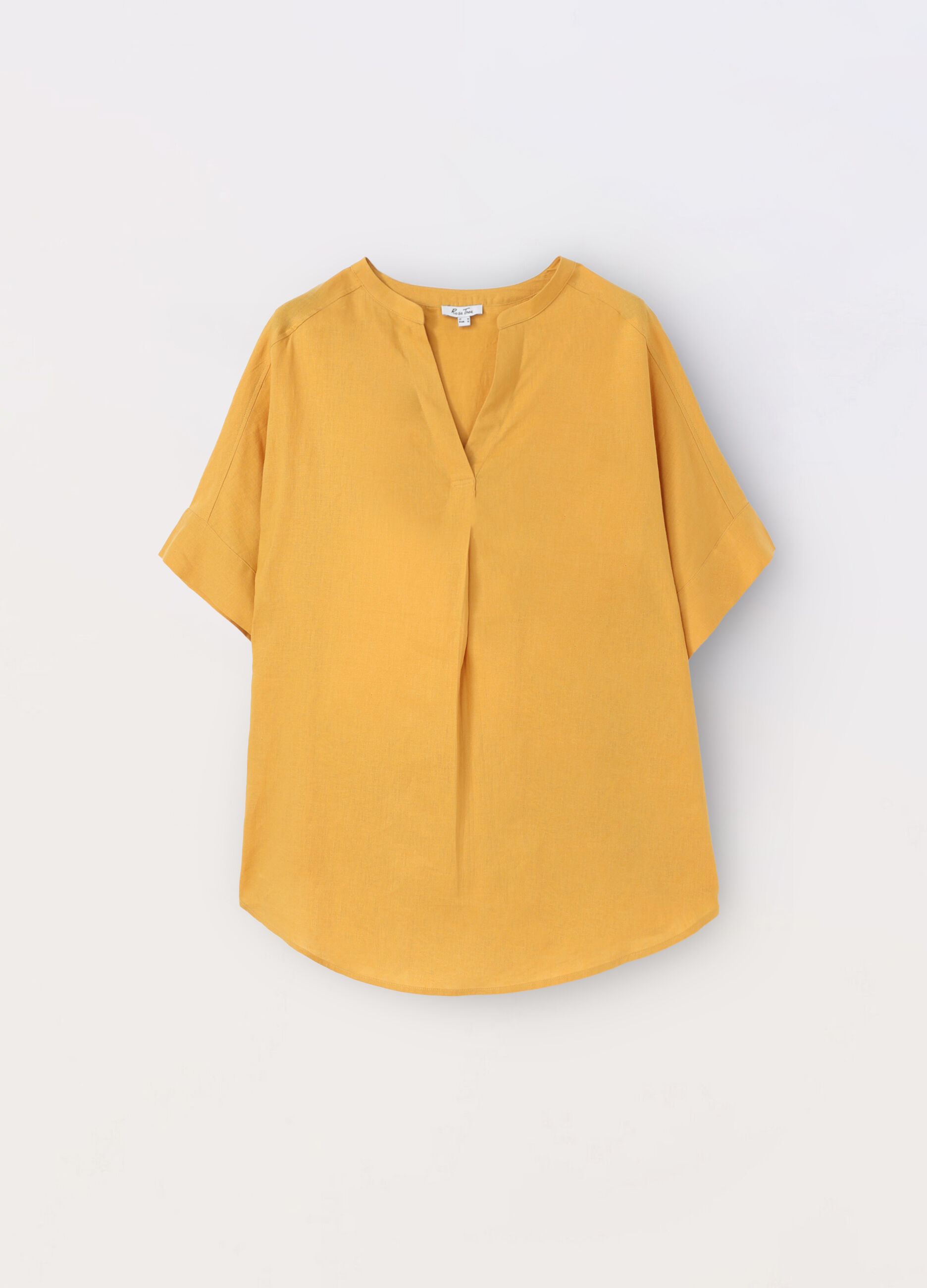 Blusa misto lino donna curvy_0