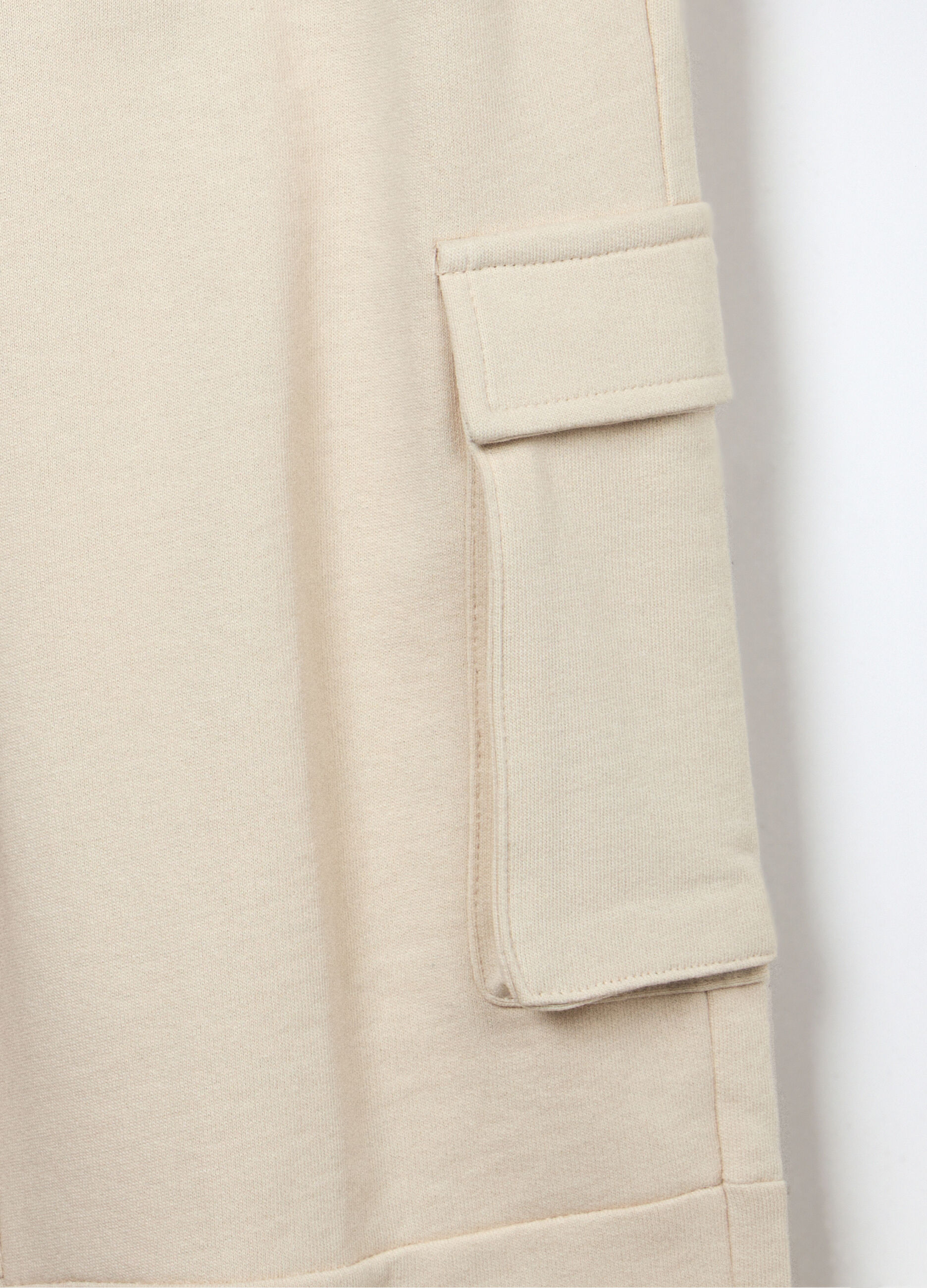 Jogger wide leg in puro cotone ragazza_2