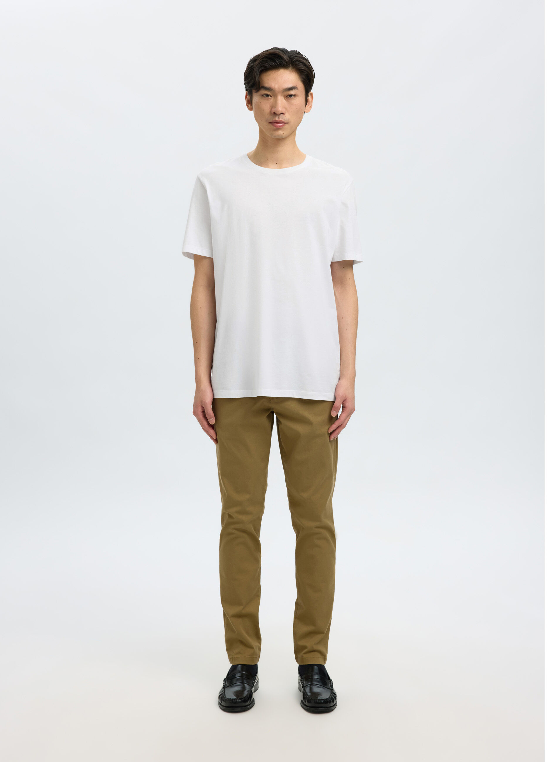 T-shirt girocollo tinta unita uomo_4