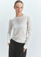 Maglia girocollo rasata donna_1