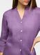 Camicia fit regular con collo coreano in puro lino donna_2