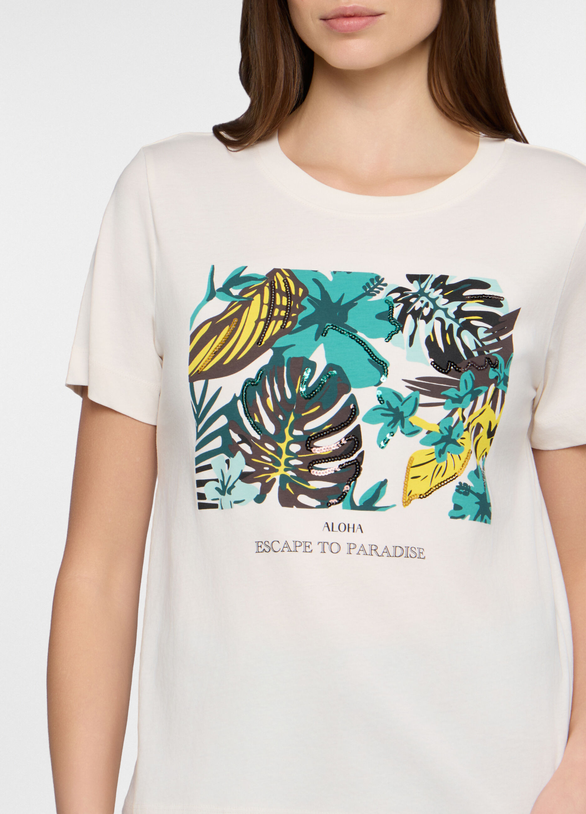 T-shirt girocollo donna_2