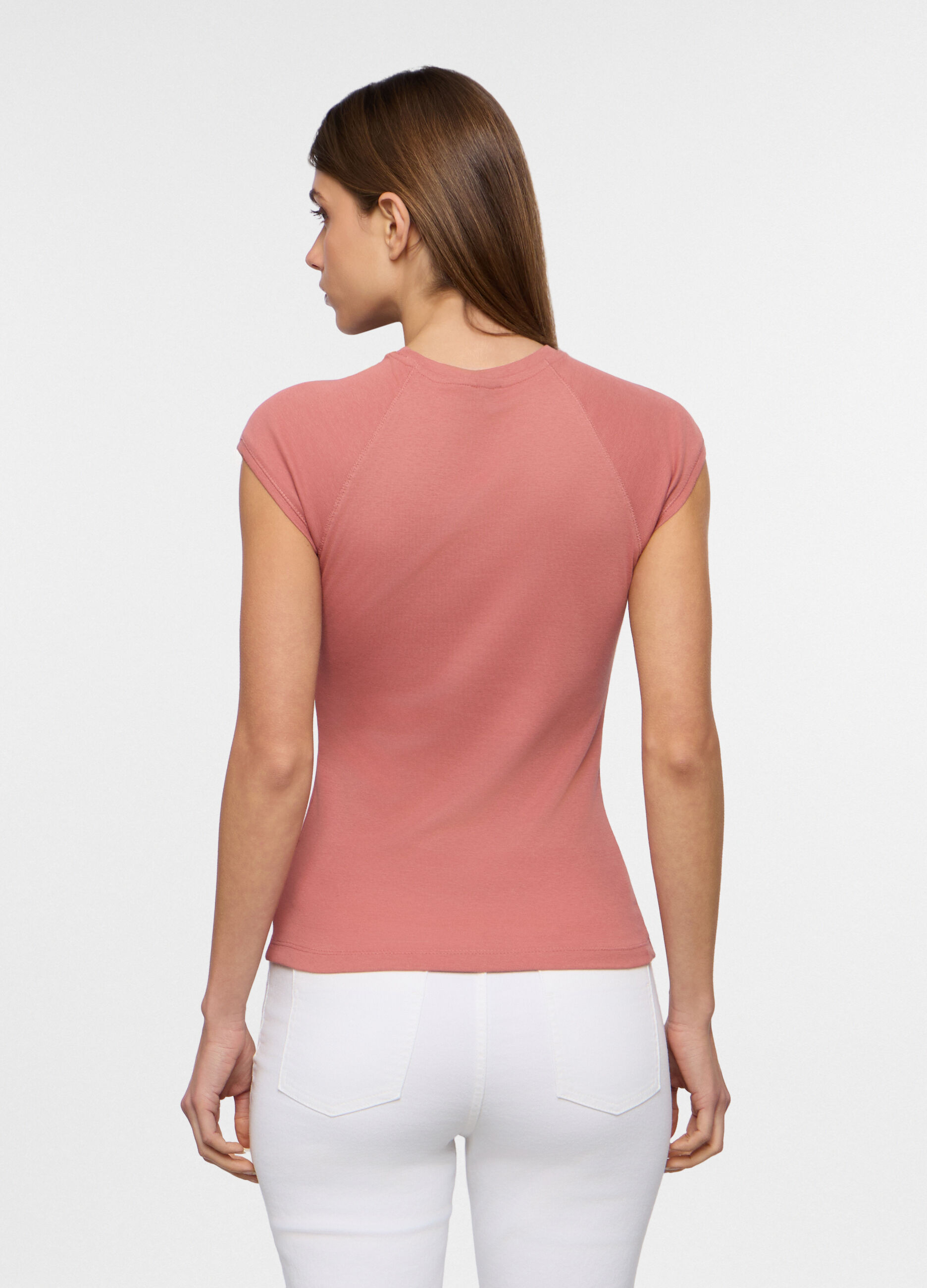 T-shirt girocollo donna_1