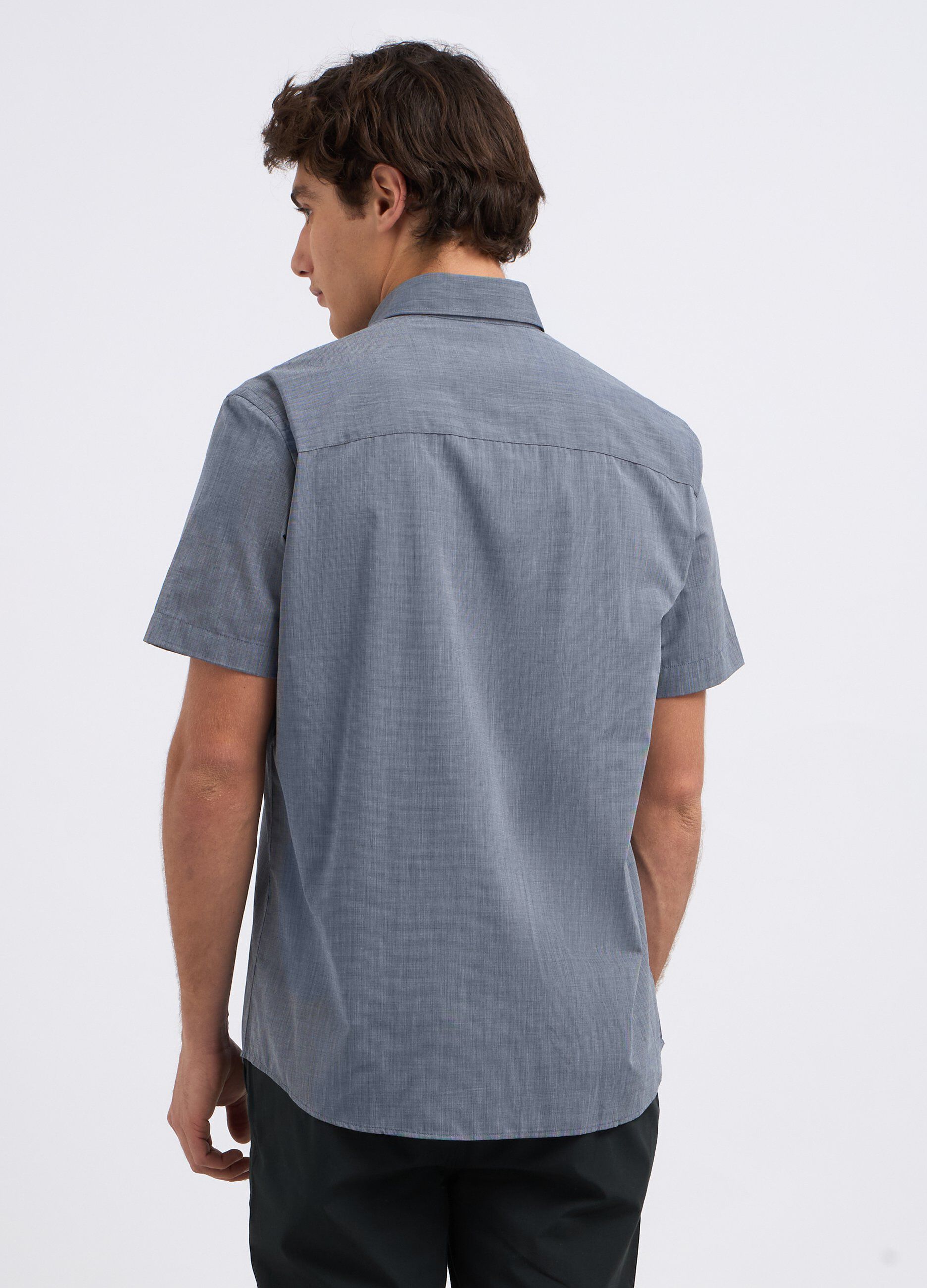 Camicia in misto cotone uomo_1