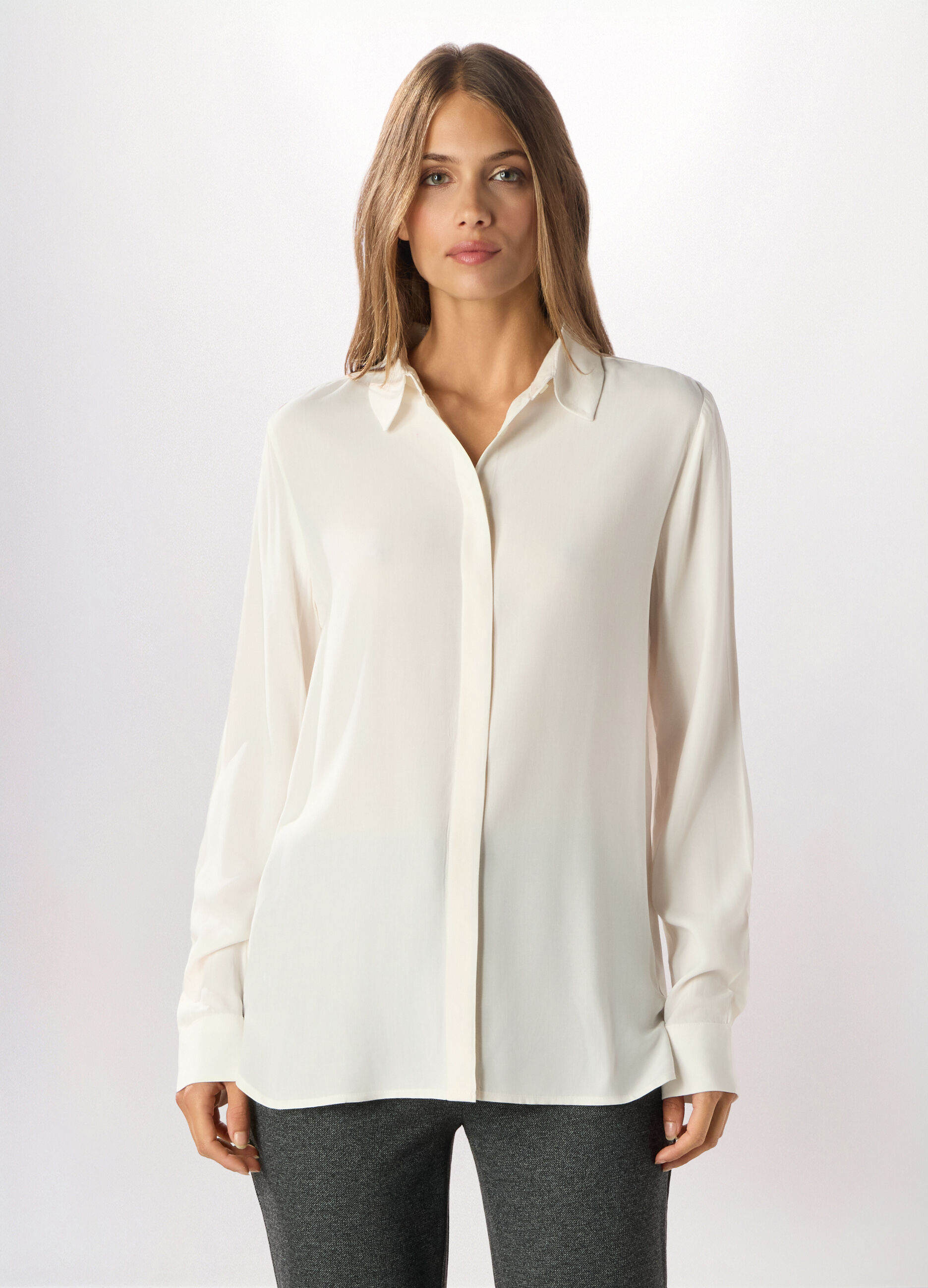 Camicia in pura viscosa donna_0