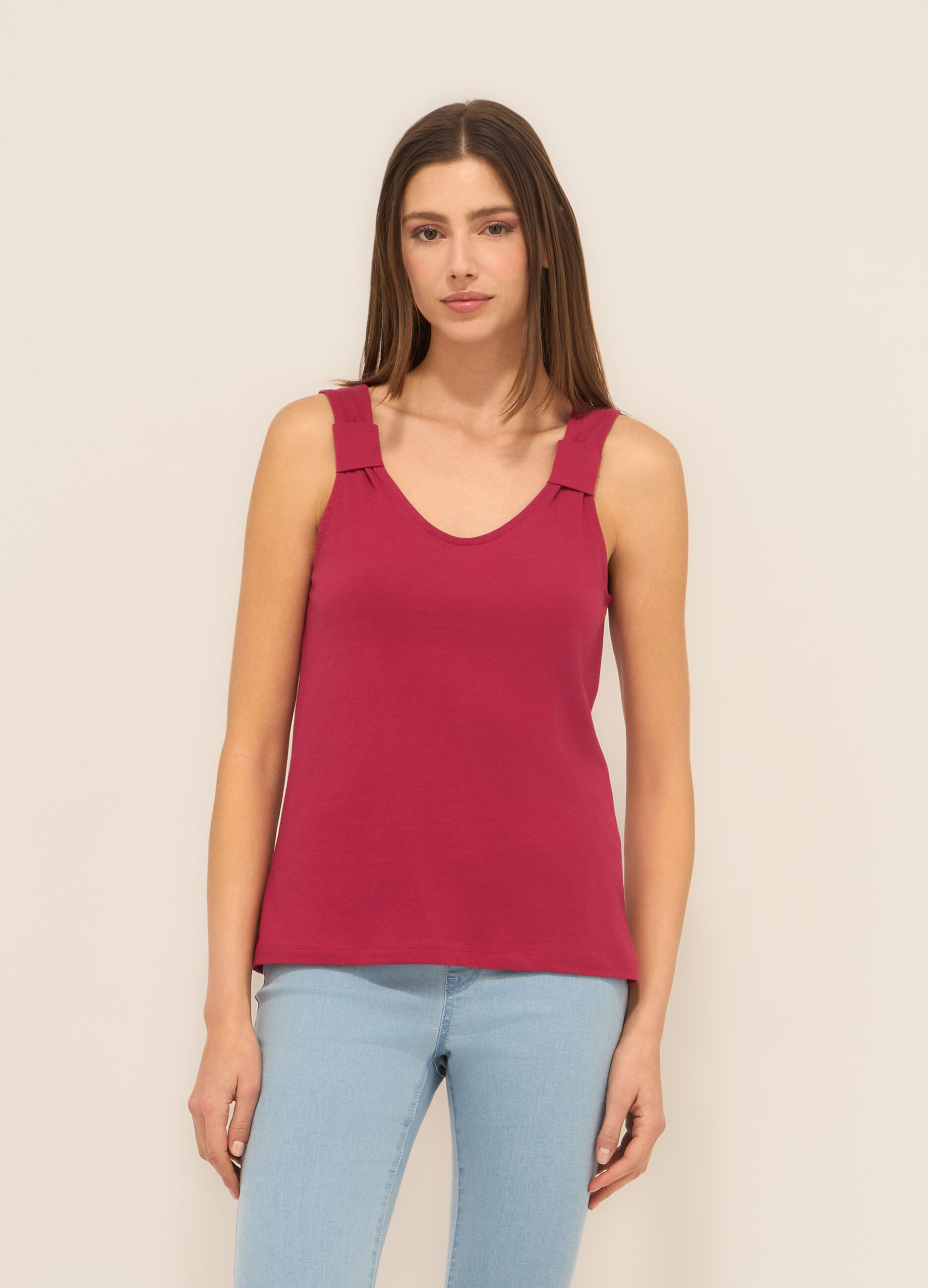 Canotta in puro cotone donna_0