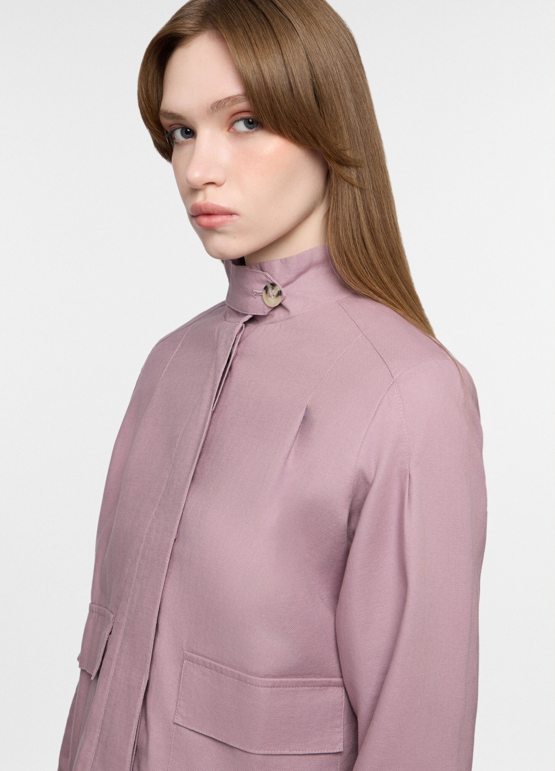 Giacca corta misto lino donna_2