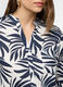Camicia fit regular con scollo a V in misto lino donna_2