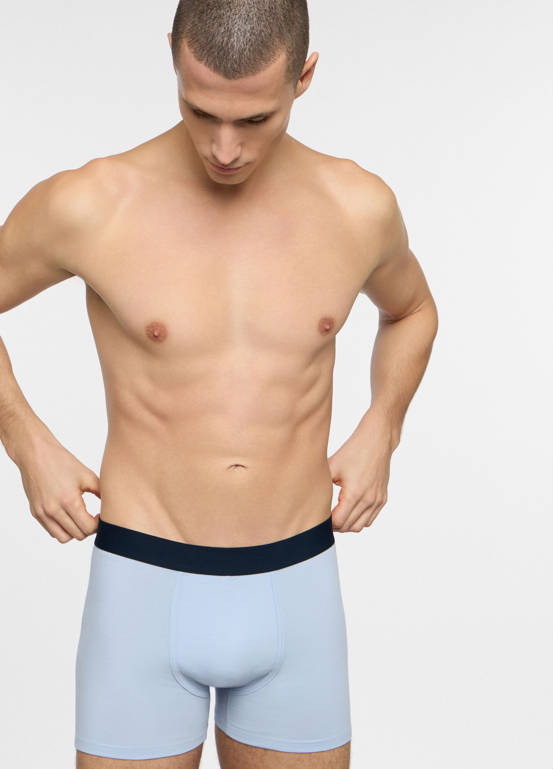 Boxer lunghi in jersey di cotone uomo_1