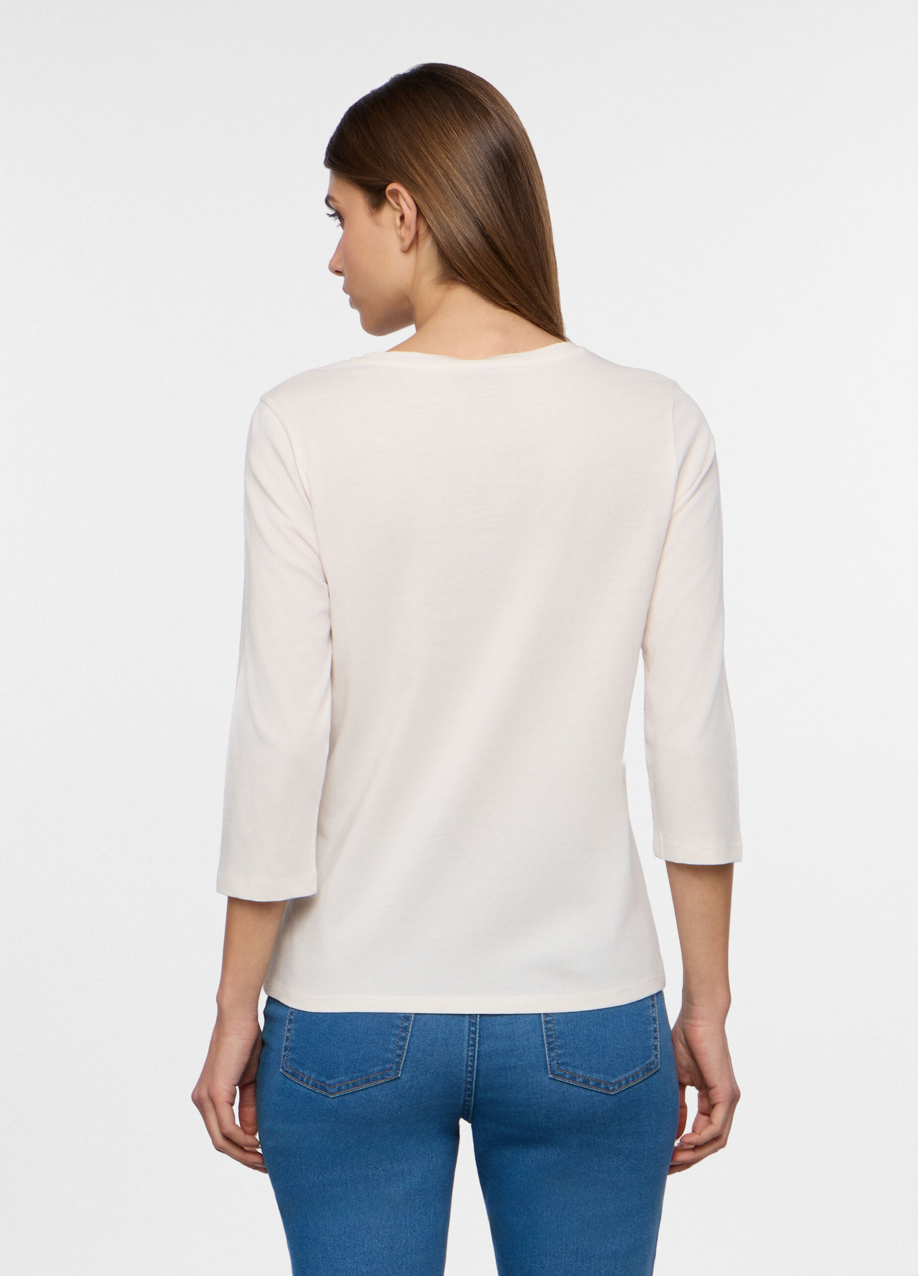 T-shirt girocollo donna_1