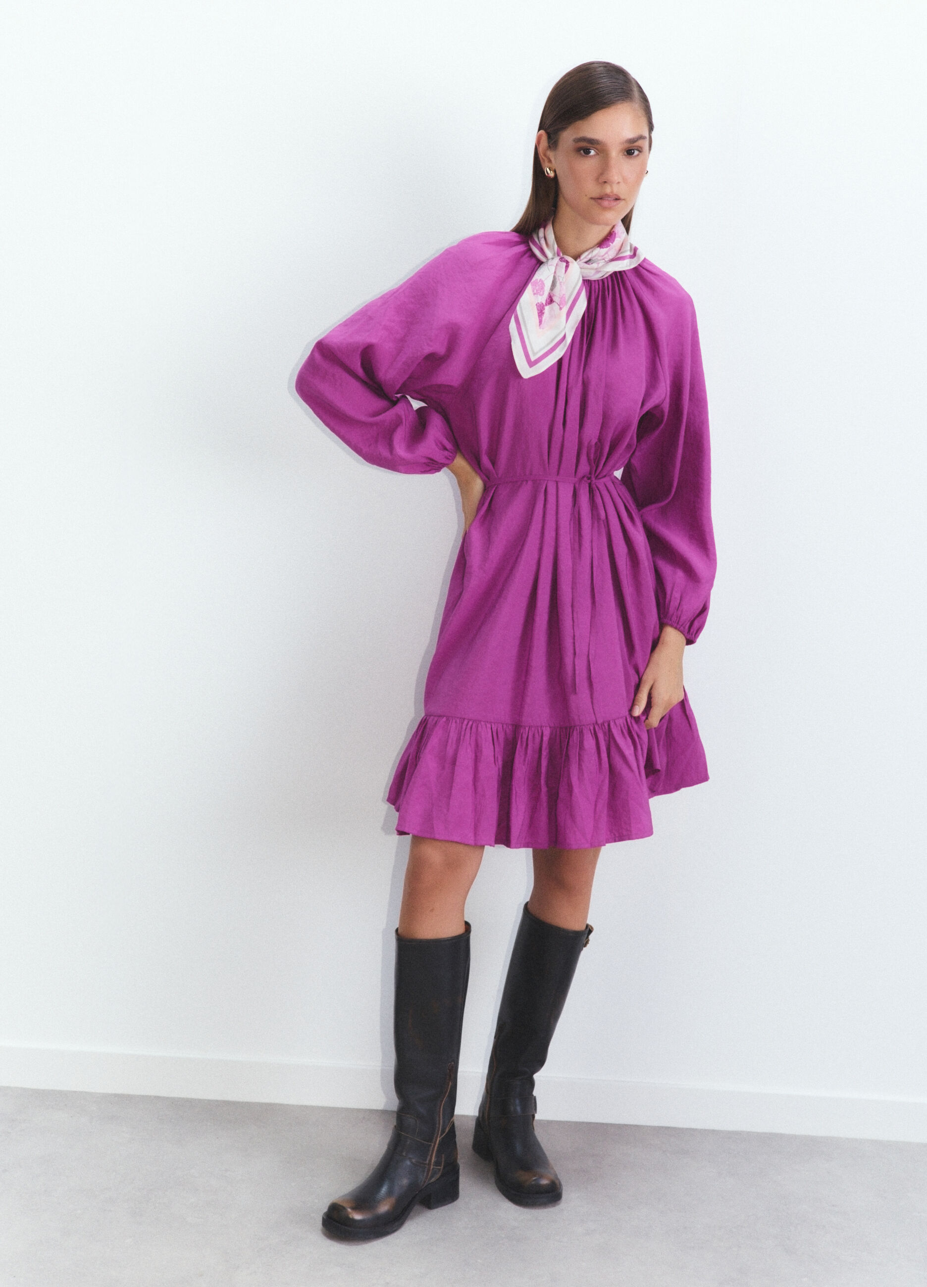 Abito corto misto modal donna_1